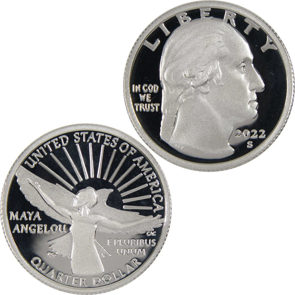 25C - 2022 P Maya Angelou - e Z est Coin Cleaner