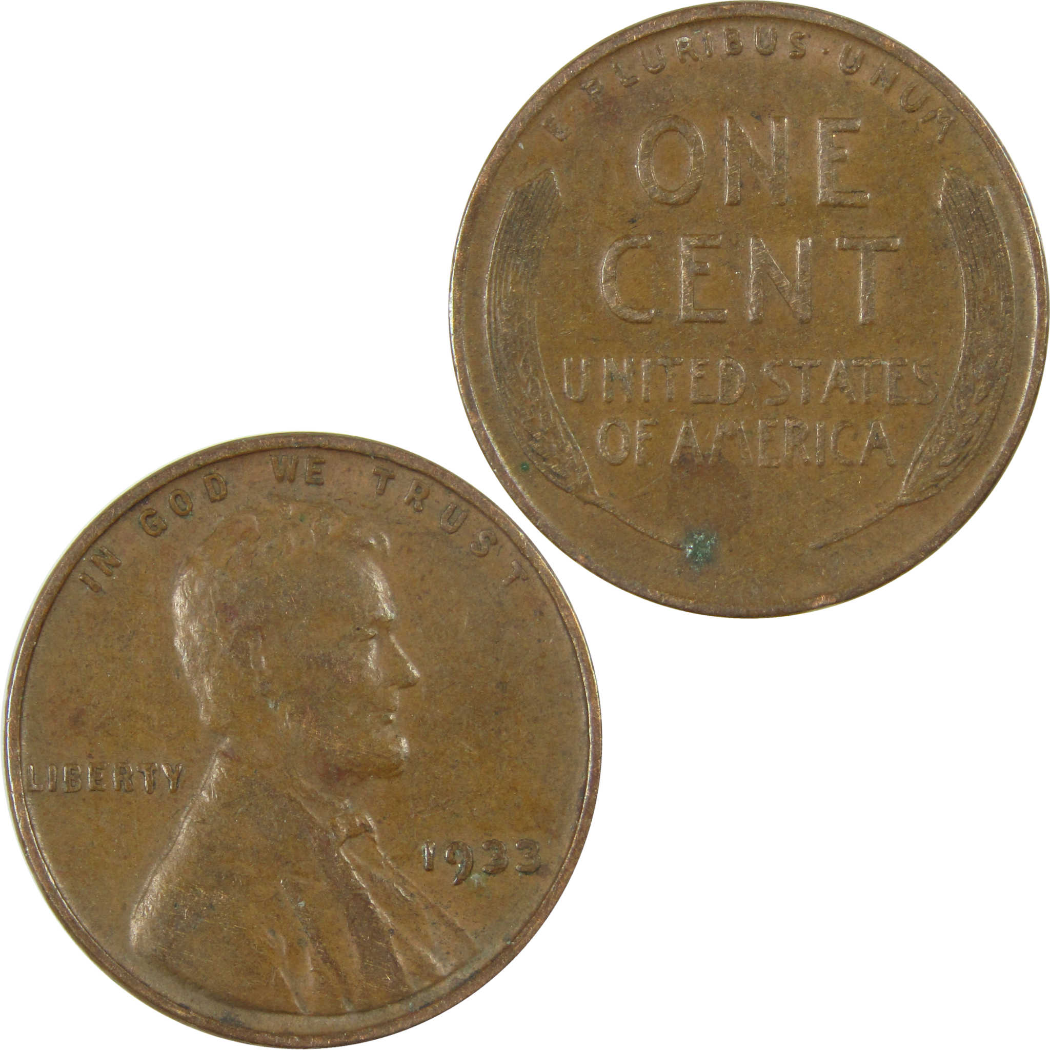 1933 Lincoln Wheat Cent VF Very Fine Penny 1c Coin SKU:I26782