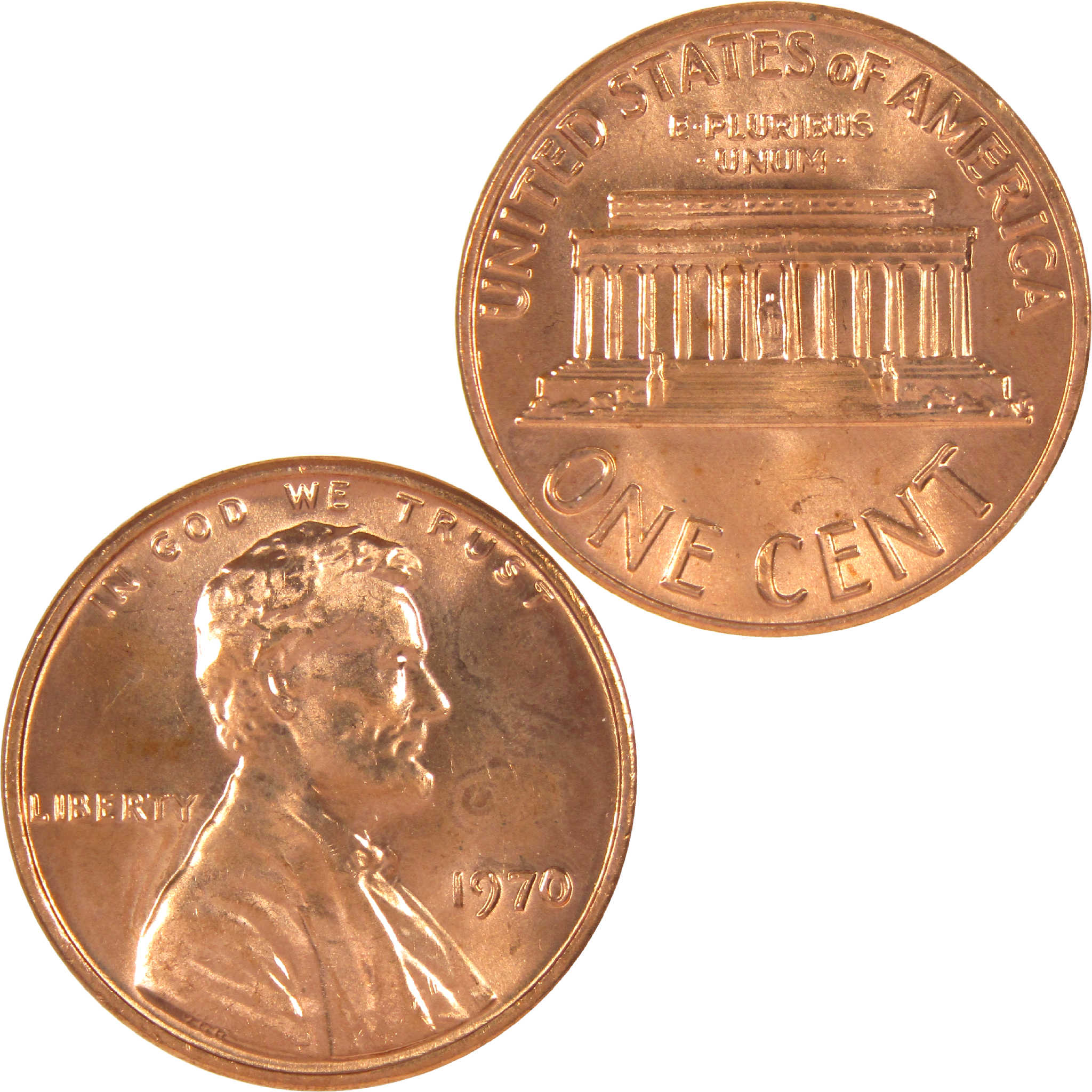 1970 Lincoln Memorial Cent BU Uncirculated Penny 1c Coin