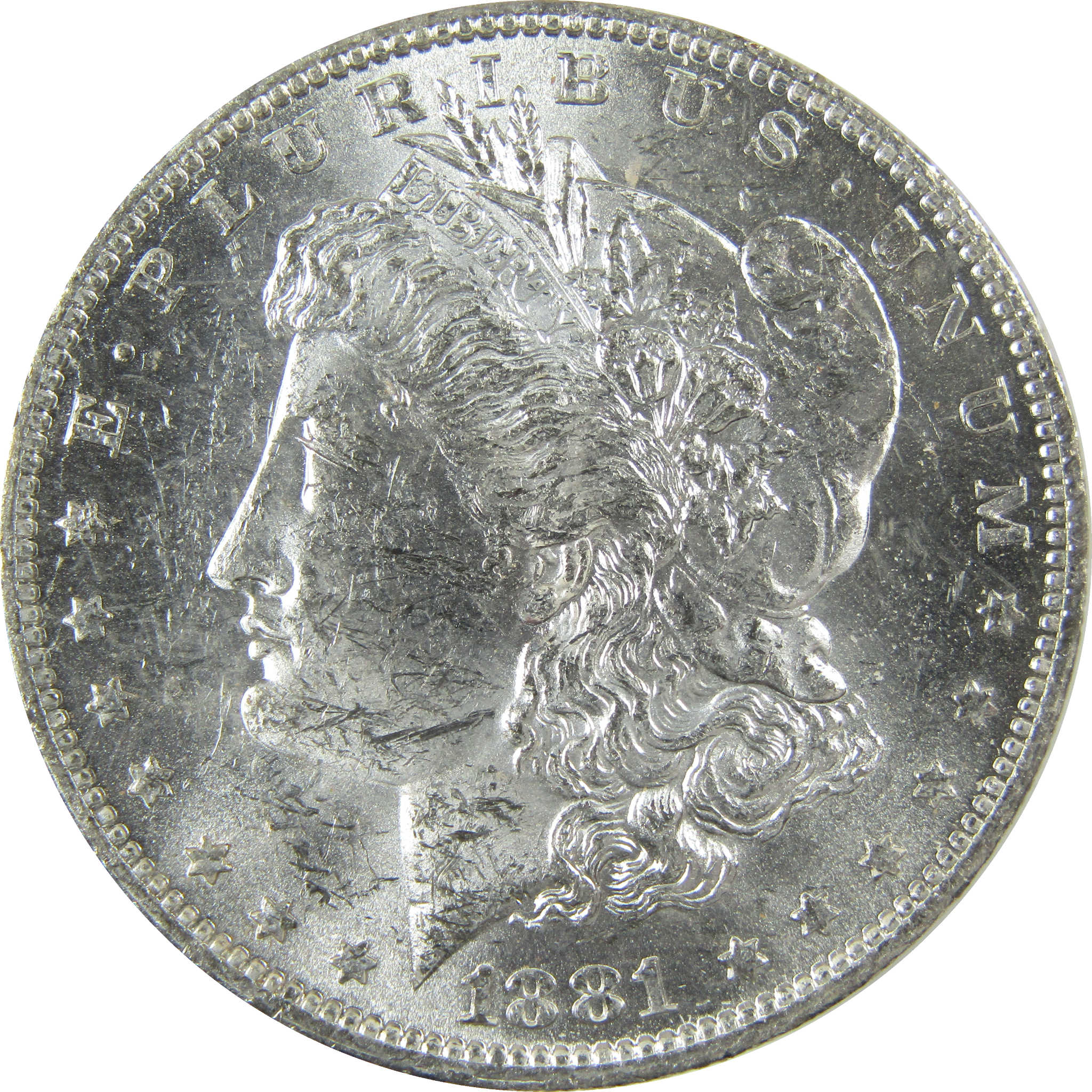 1881 O Morgan Silver Dollar Uncirculated Mint State $1 Coin SKU:I27700
