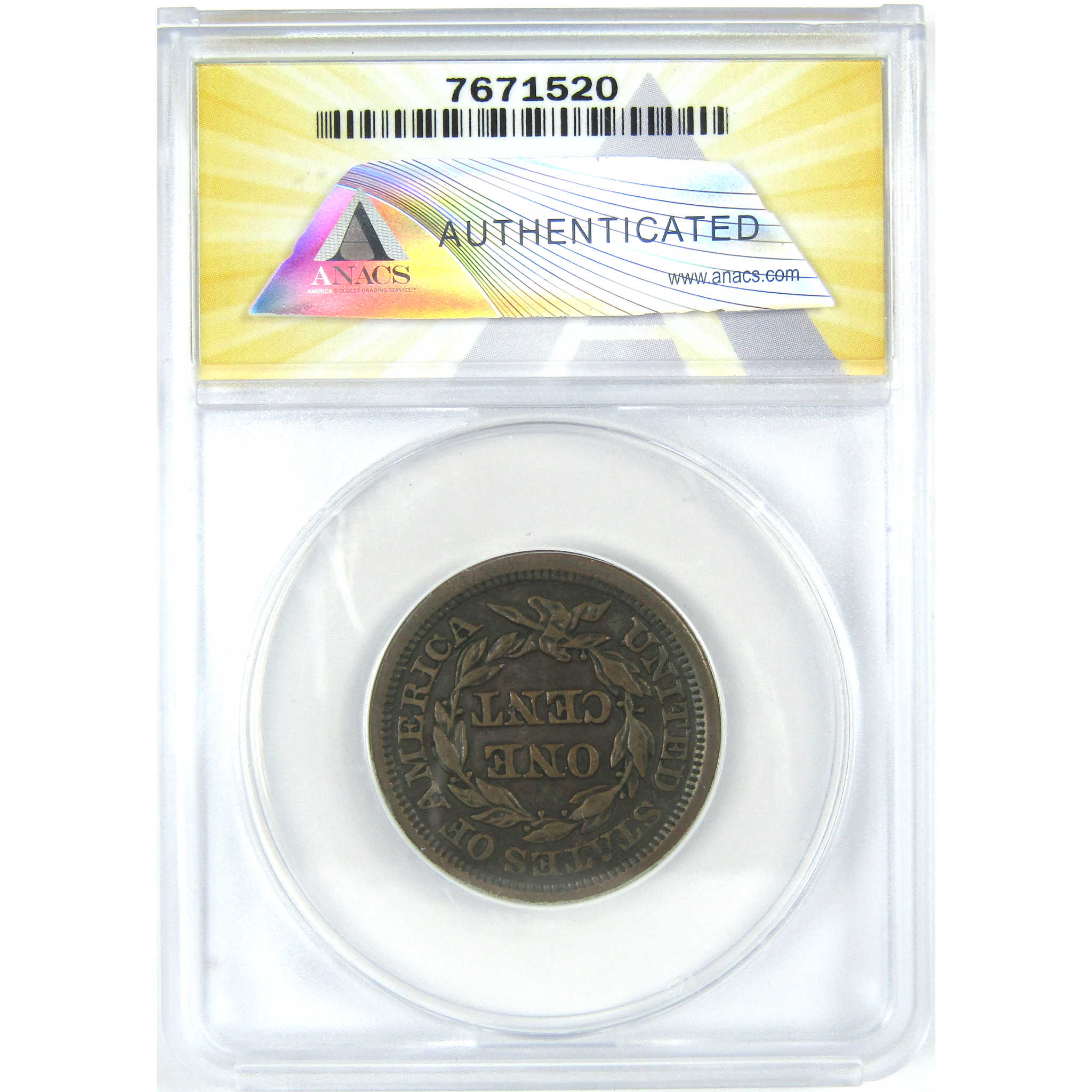 1853 Braided Hair Large Cent VF 30 Details ANACS Copper SKU:I16059