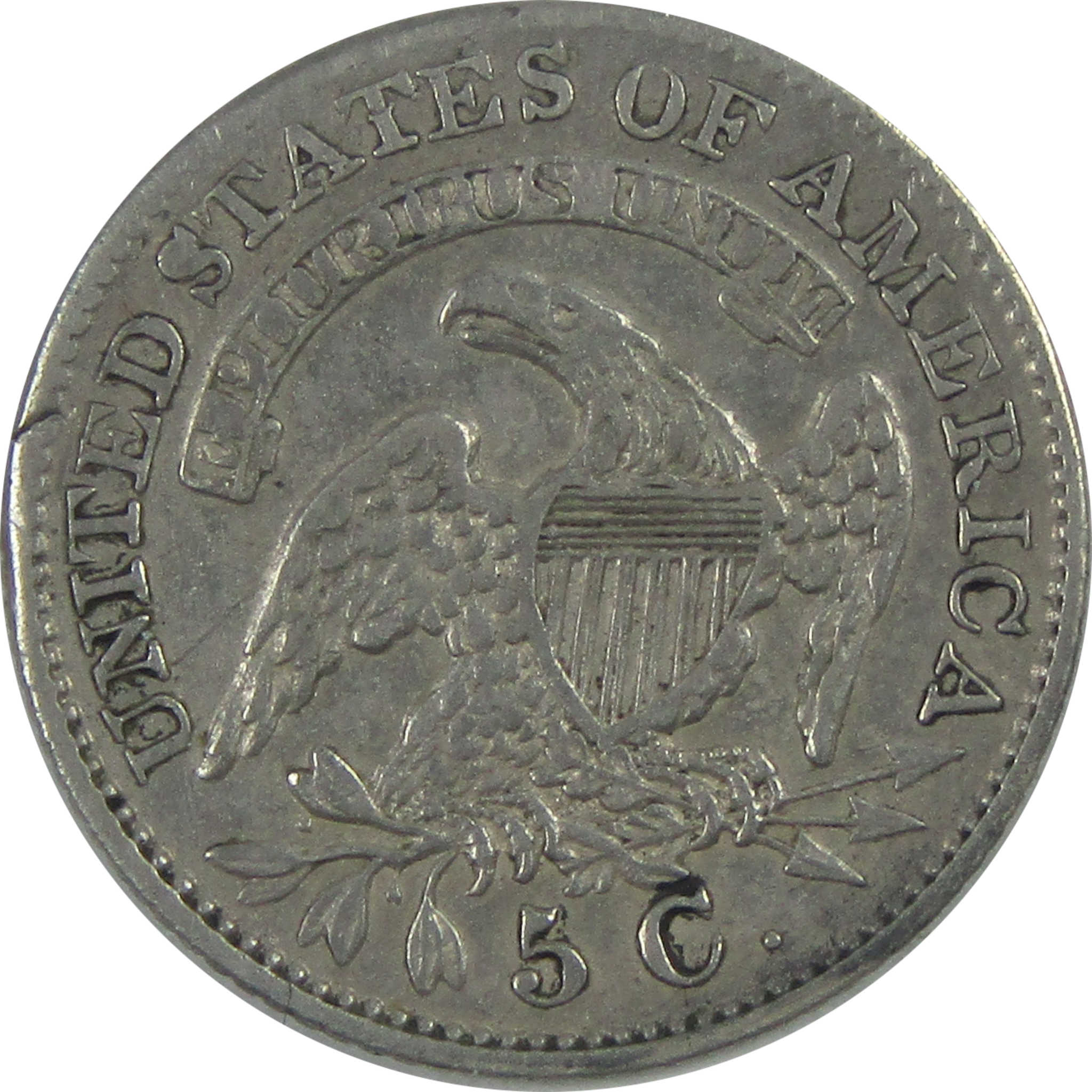 1833 Capped Bust Half Dime AU About Unc Details Silver SKU:I16046