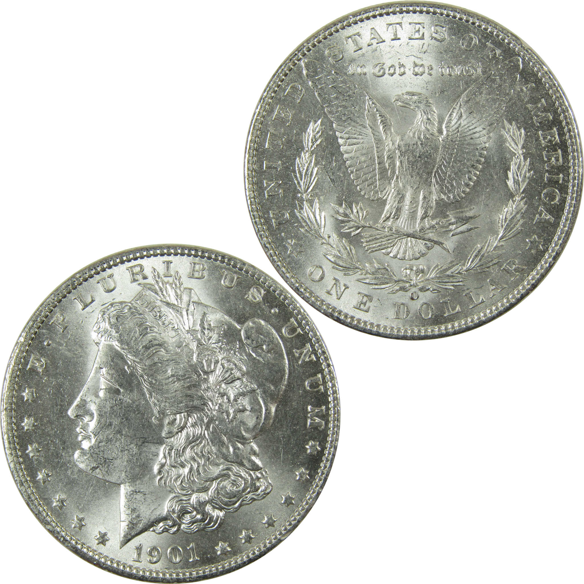 1901 O Morgan Silver Dollar Uncirculated Mint State $1 Coin SKU:I27066