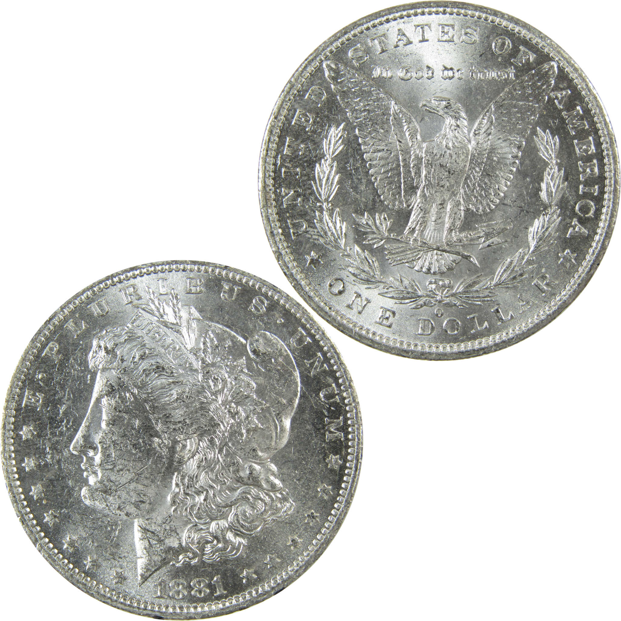 1881 O Morgan Silver Dollar Uncirculated Mint State $1 Coin SKU:I27697