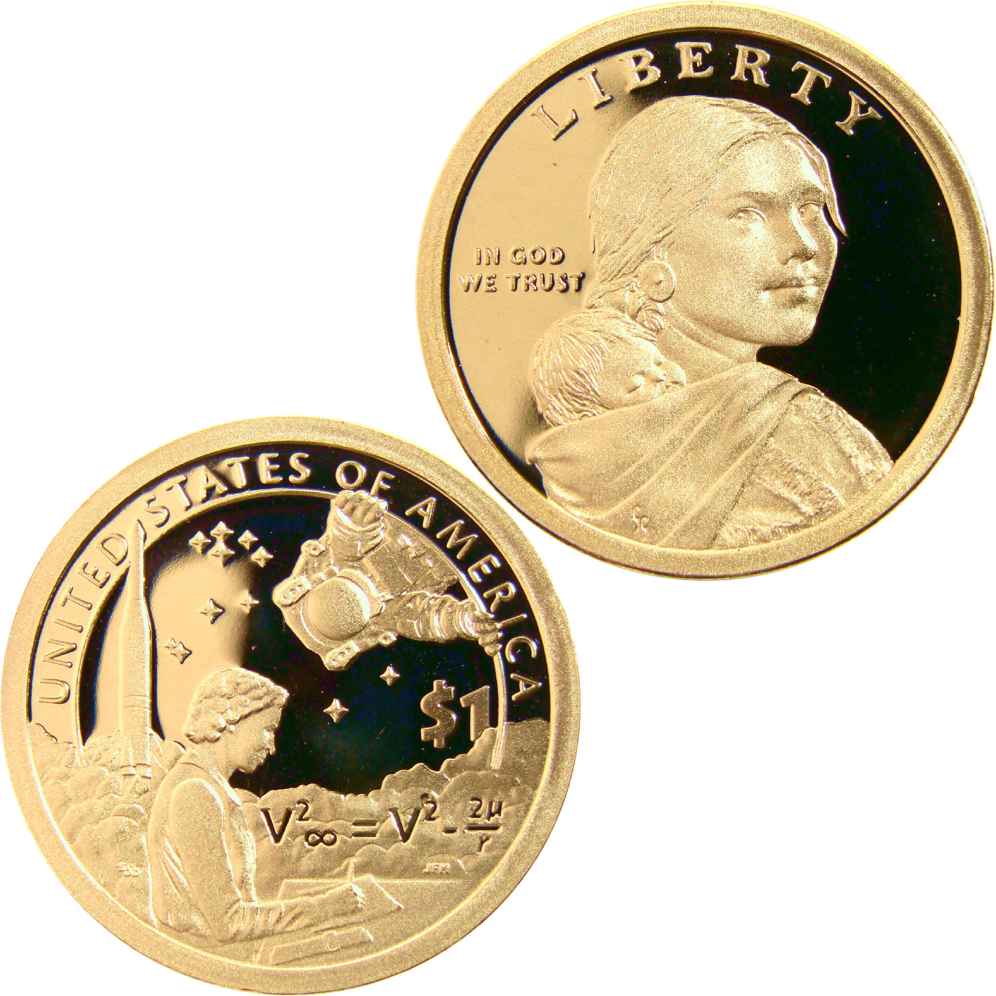 2019 S American Indians in Space Native American Dollar Choice Proof