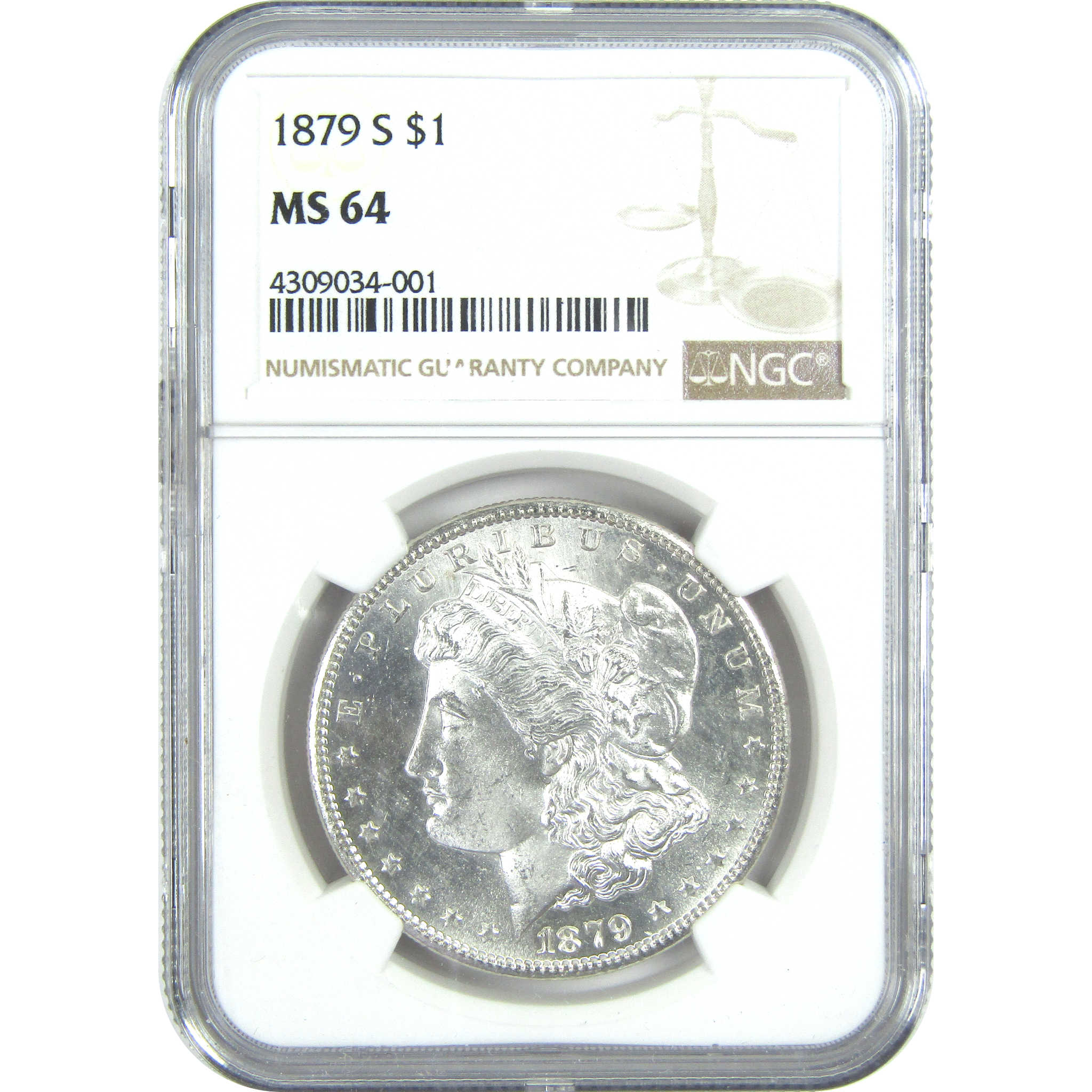 1879 S Morgan Dollar MS 64 NGC Silver $1 Uncirculated Coin SKU:I15932 - Morgan coin - Morgan silver dollar - Morgan silver dollar for sale - Profile Coins &amp; Collectibles