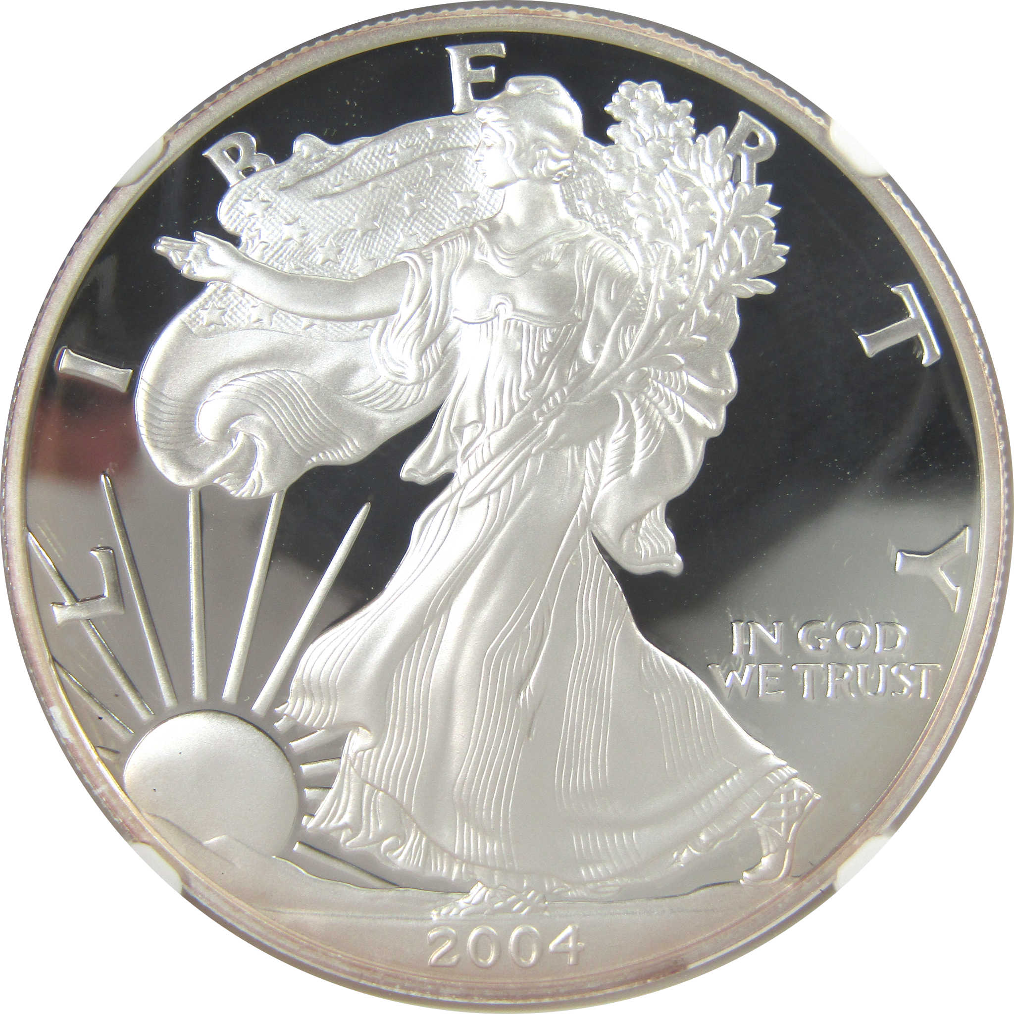 2004 W American Silver Eagle PF 69 UCAM NGC Proof $1 SKU:CPC9579