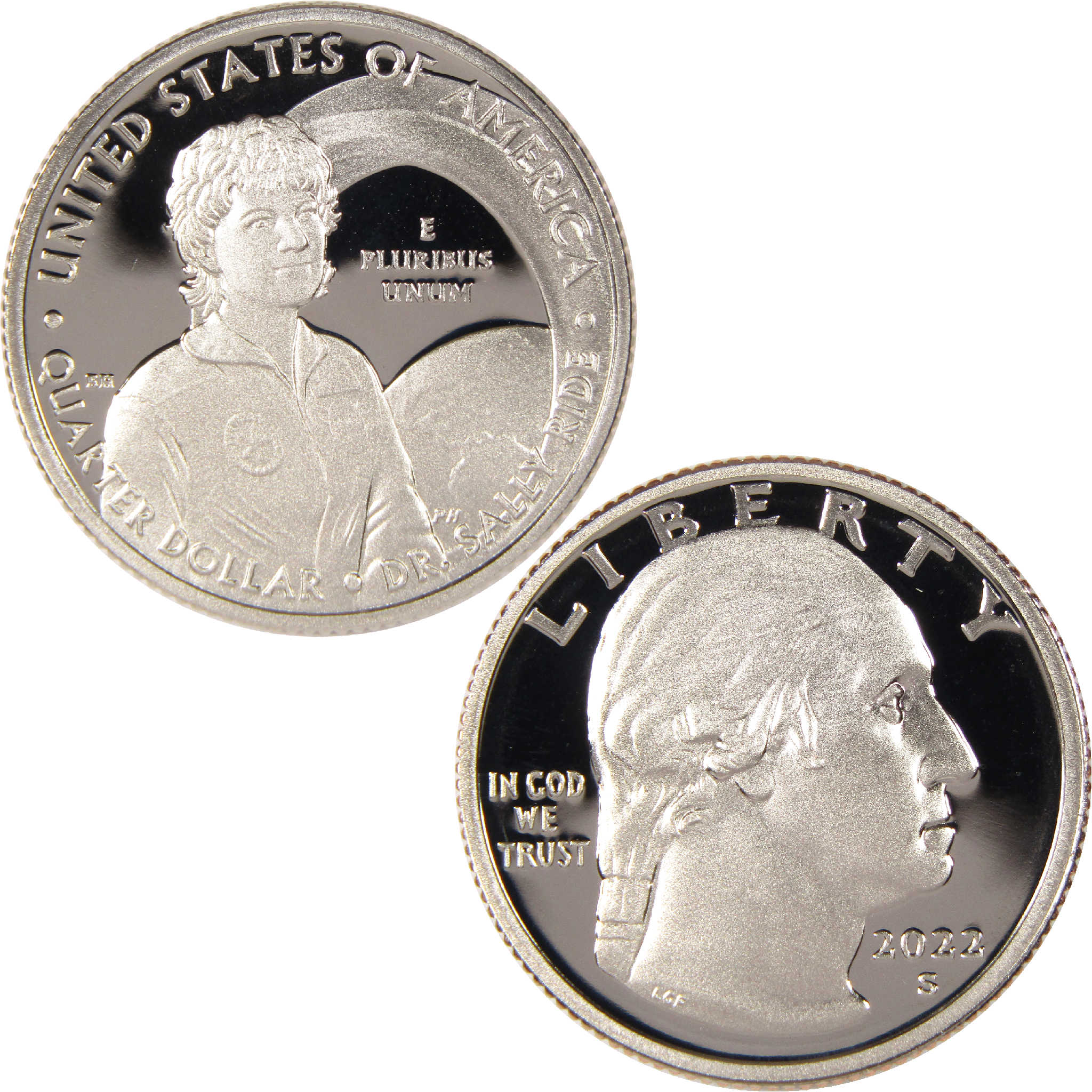 2022 S Sally Ride American Women Quarter Clad 25c Proof Coin