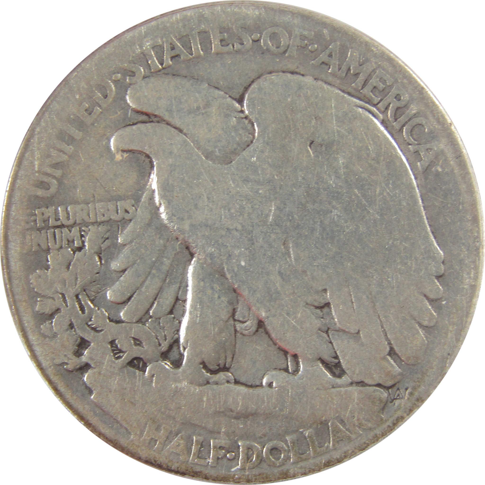 1916 D Liberty Walking Silver Half Dollar G 4 Details ANACS SKU:I25522