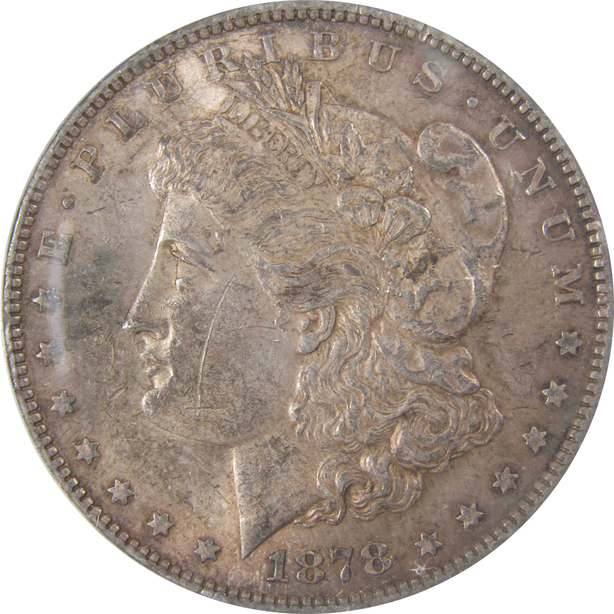 1878 7TF Rev 79 Morgan Silver Dollar AU 50 ANACS $1 Coin SKU:I25007