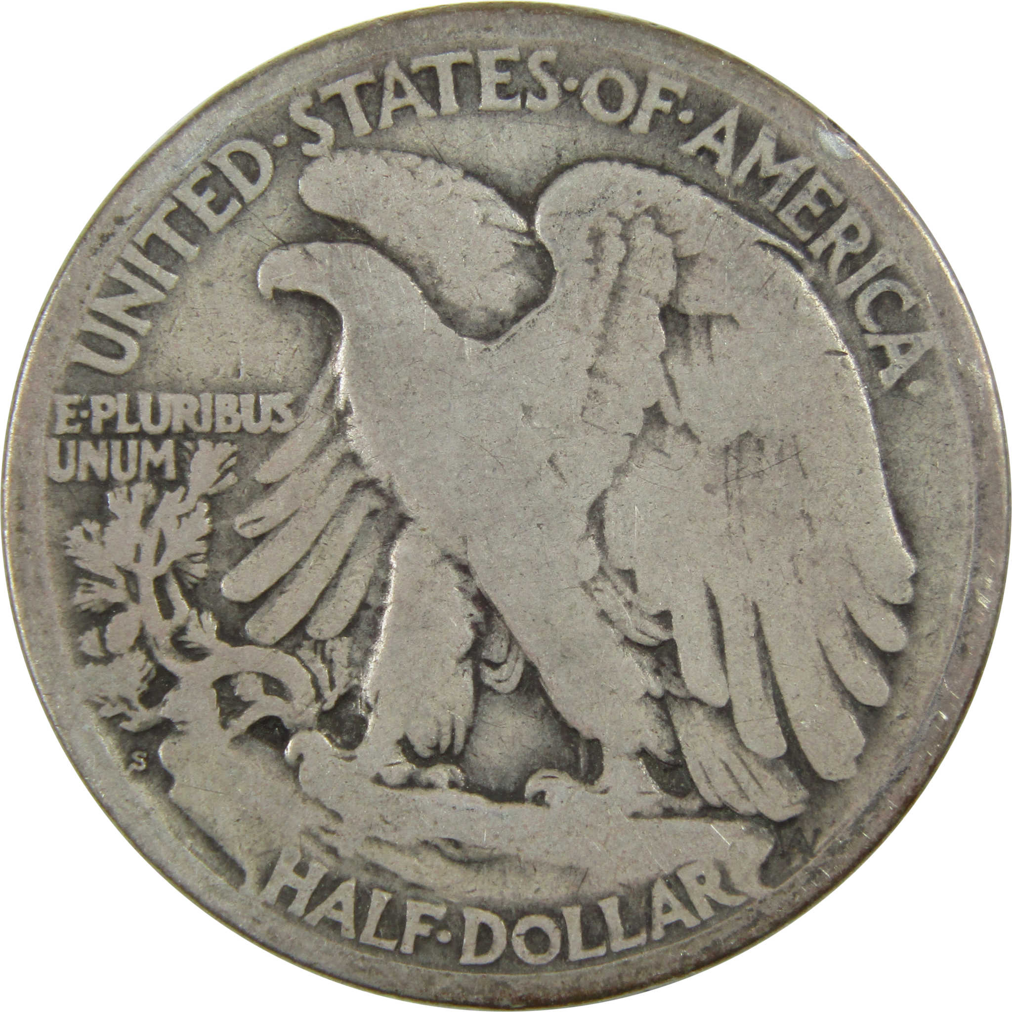 1918 S Liberty Walking Half Dollar G Good Silver 50c Coin SKU:I13057