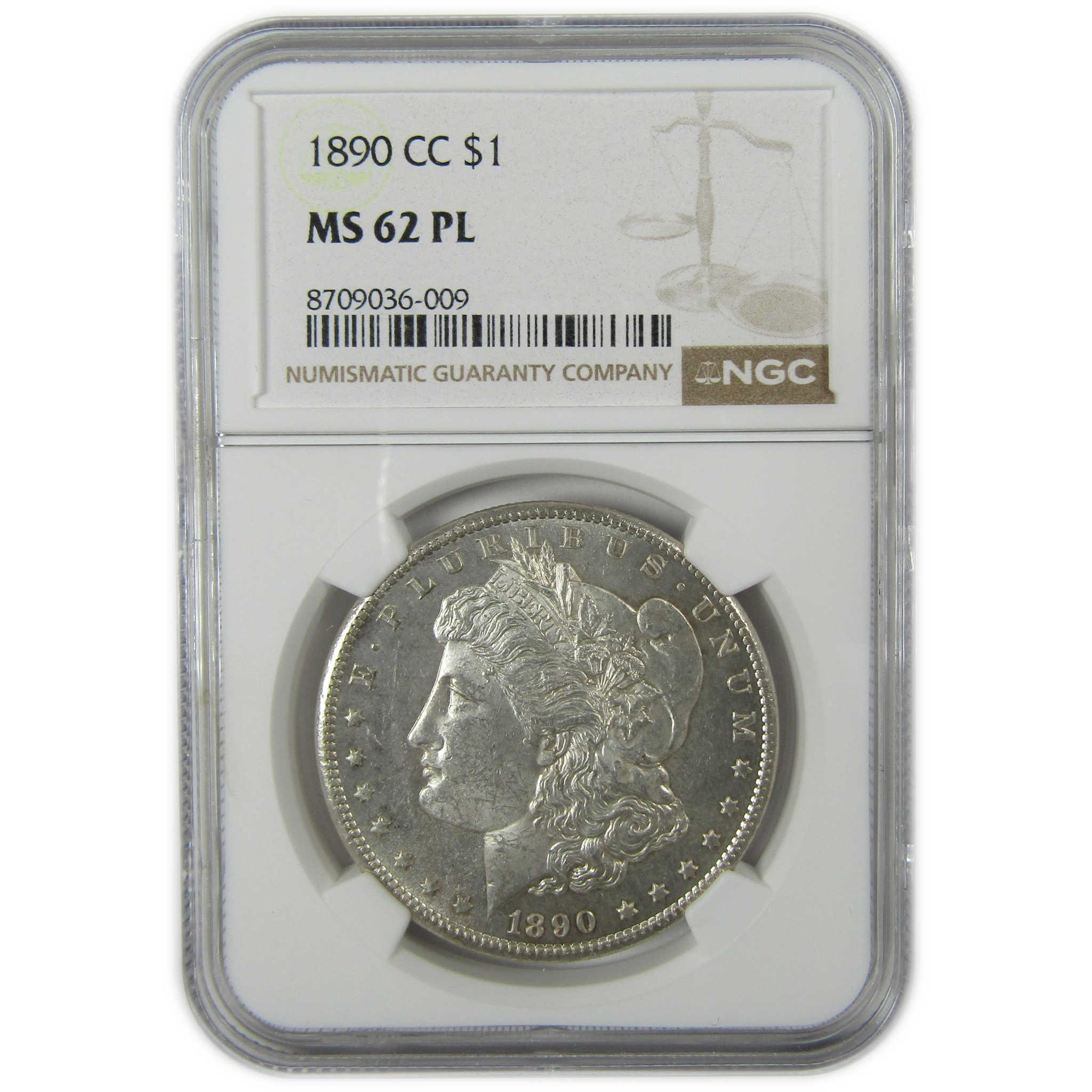 1890 CC Morgan Silver Dollar MS 62 PL NGC Proof-Like $1 Coin SKU:CP338 - Morgan coin - Morgan silver dollar - Morgan silver dollar for sale - Profile Coins &amp; Collectibles