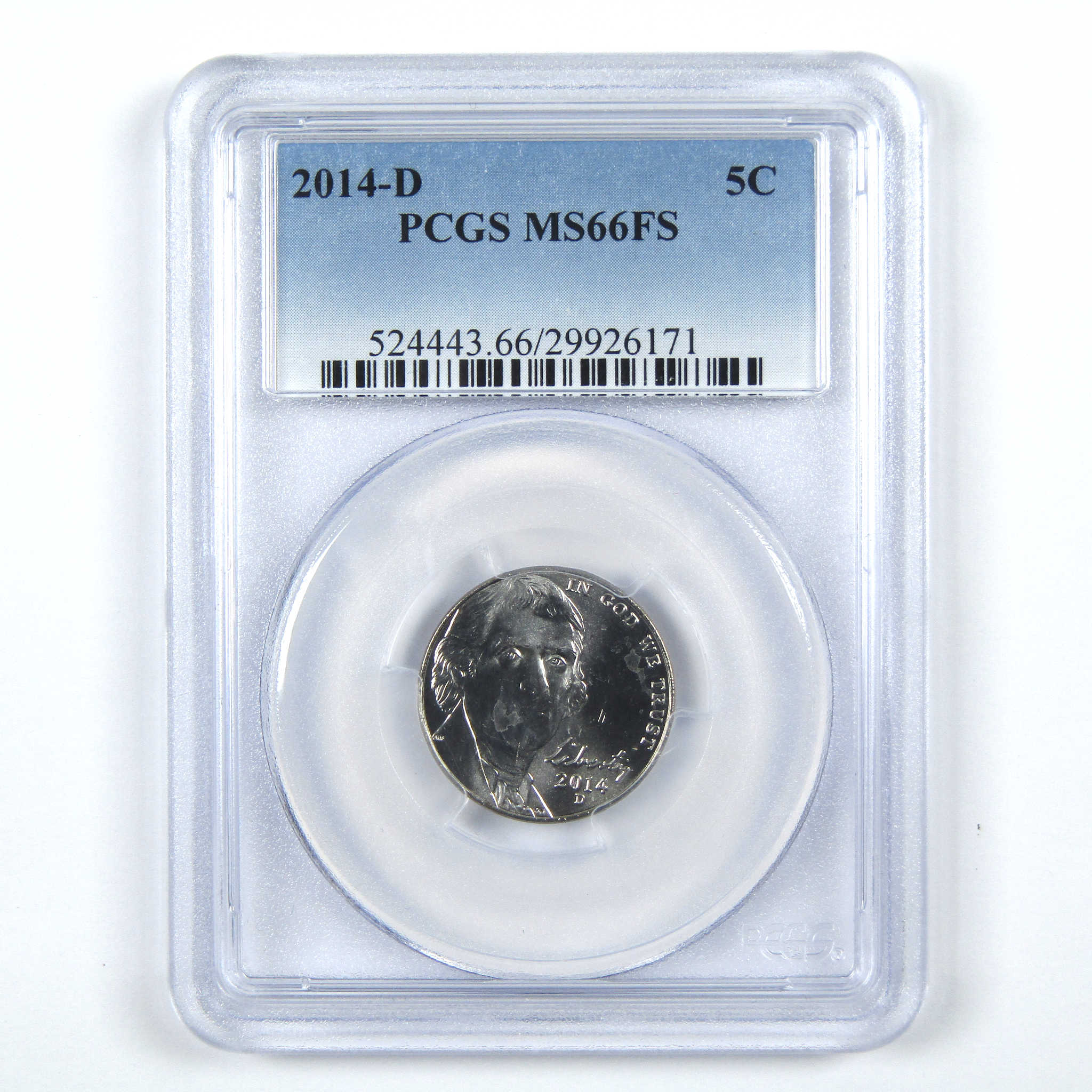 2014 P&D Jefferson Nickel 2 Coin Set MS 66 FS PCGS 5c SKU:CPC5502