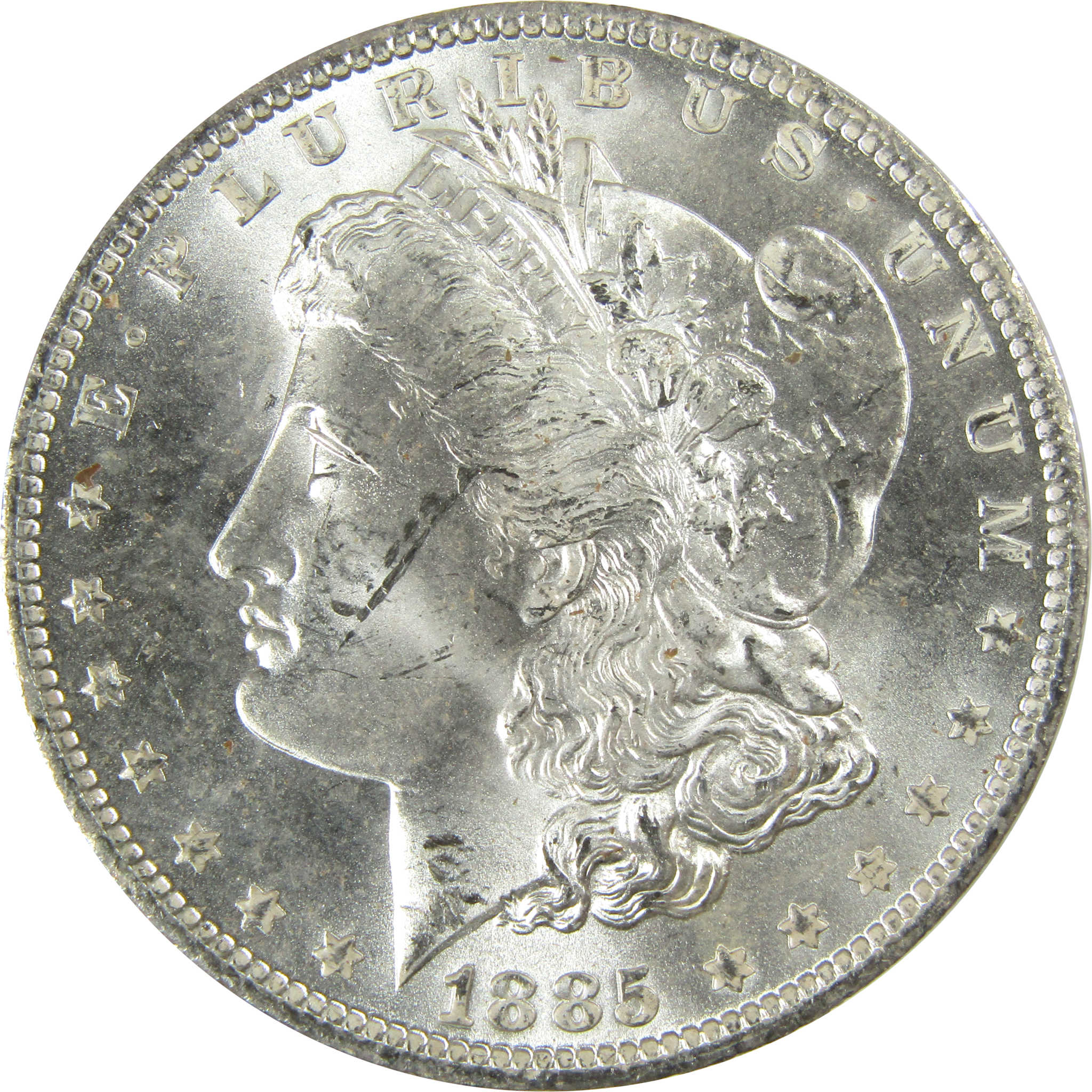 1885 O Morgan Silver Dollar Uncirculated Mint State $1 Coin SKU:I27465