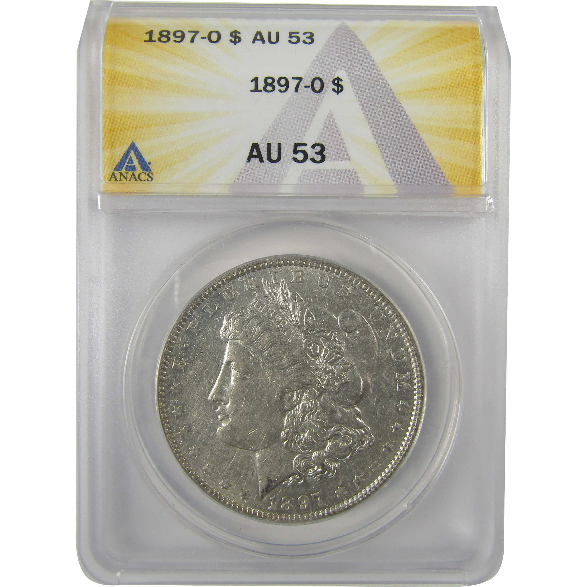 1897 O Morgan Dollar AU 53 ANACS Silver $1 Coin SKU:I19263 - Morgan coin - Morgan silver dollar - Morgan silver dollar for sale - Profile Coins &amp; Collectibles