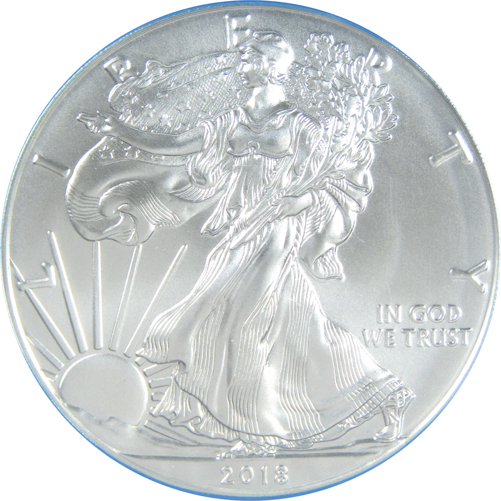 2018 W American Silver Eagle SP 70 PCGS First Day Mercanti SKU:CPC6860