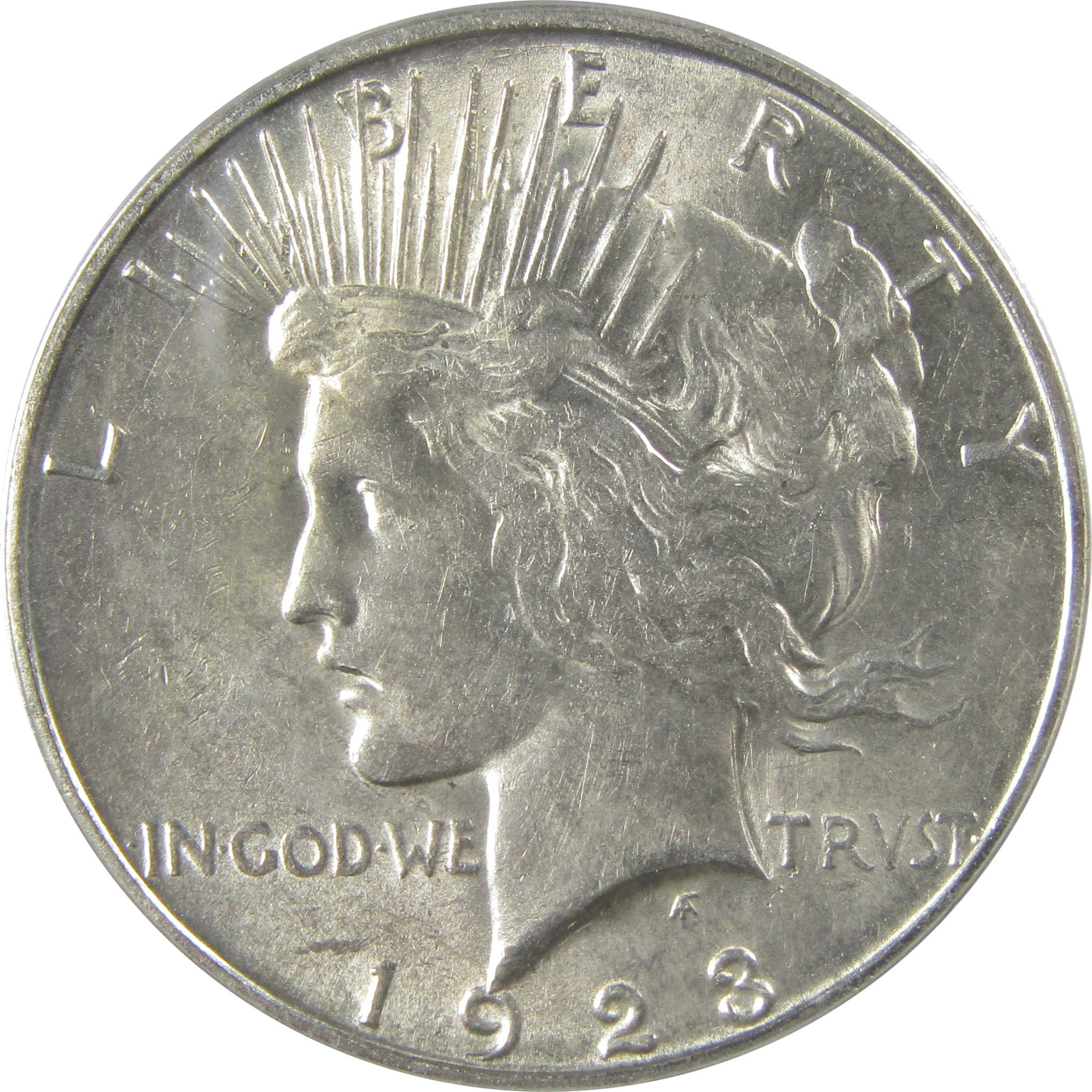 1923 S Peace Dollar AU 55 ANACS Silver $1 Coin SKU:I22175