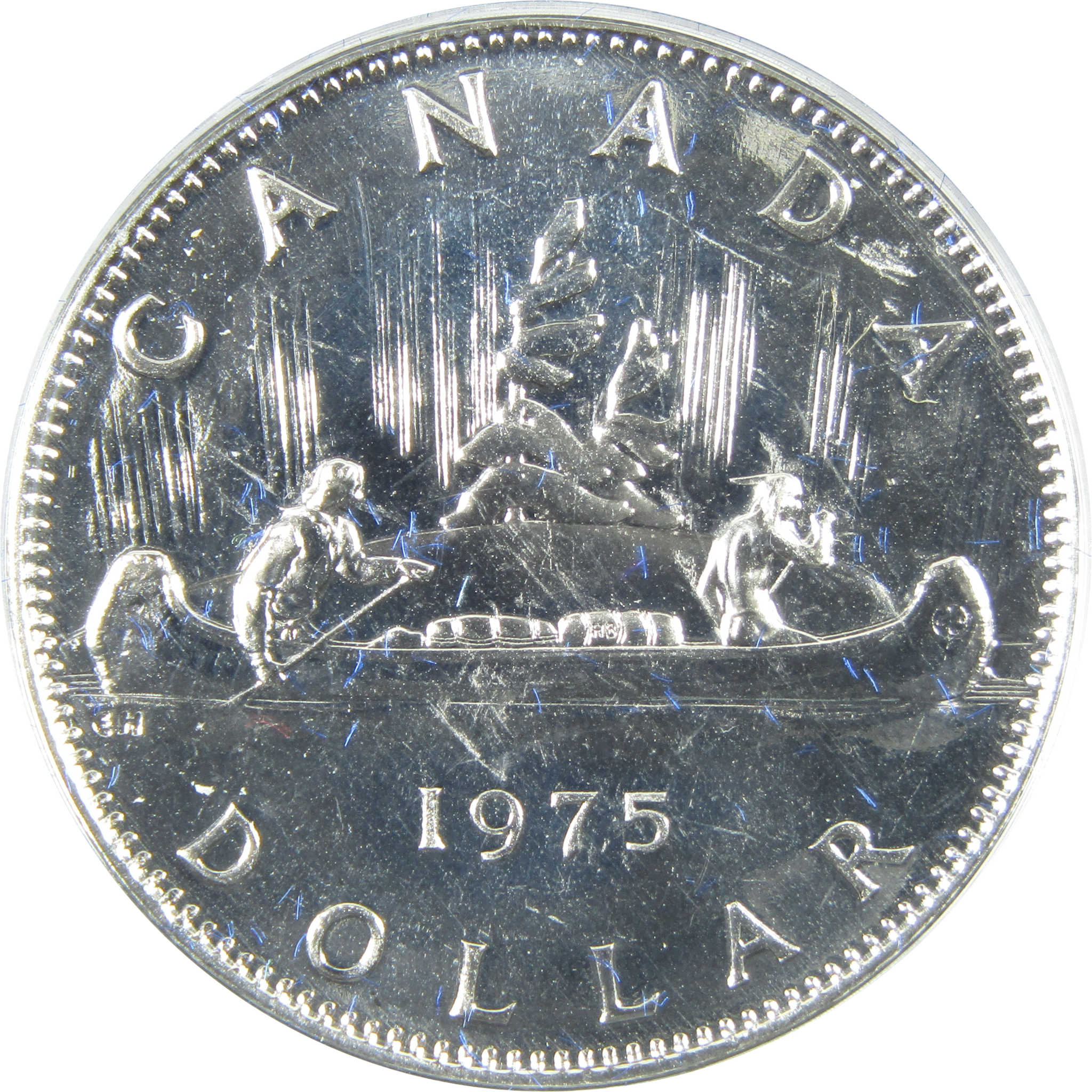 1975 Canadian Voyageur Dollar Nickel $1 Specimen Coin SKU:CPC7782