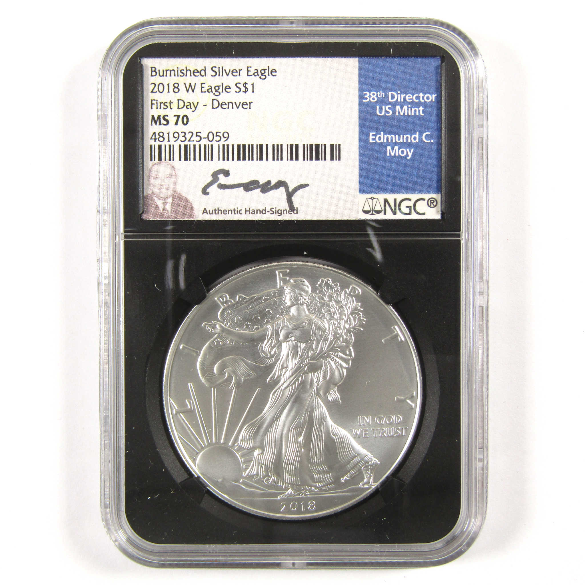 2018 W American Eagle Signed MS 70 NGC 1 oz .999 Silver SKU:CPC5763