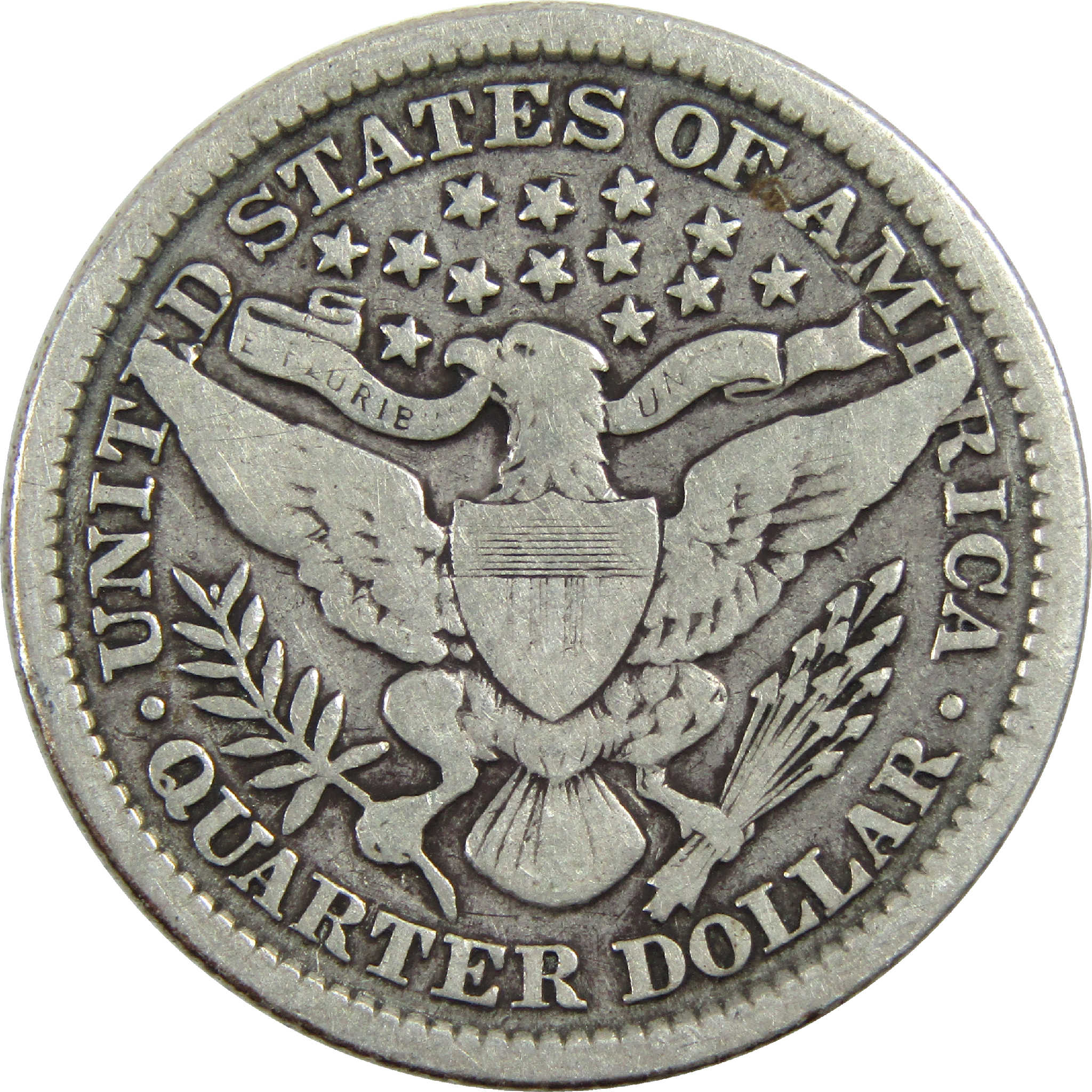 1899 Barber Quarter VG/F Very Good Fine Silver 25c Coin SKU:I13189