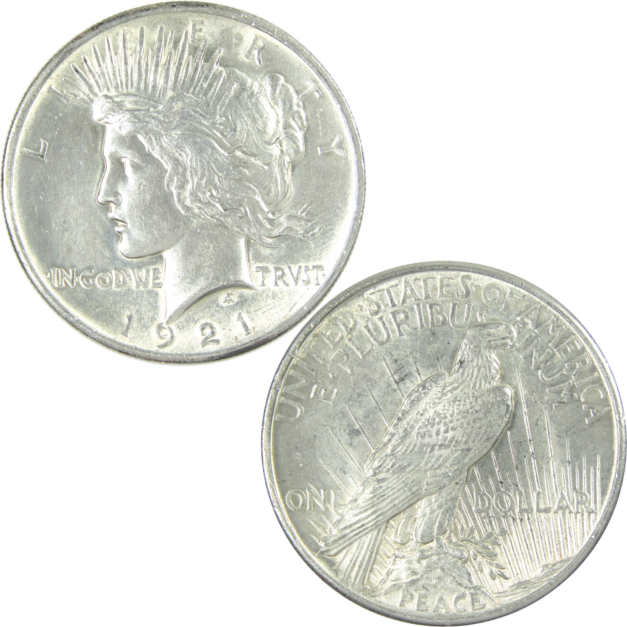 1921 High Relief Peace Dollar AU About Uncirculated Silver SKU:I16511