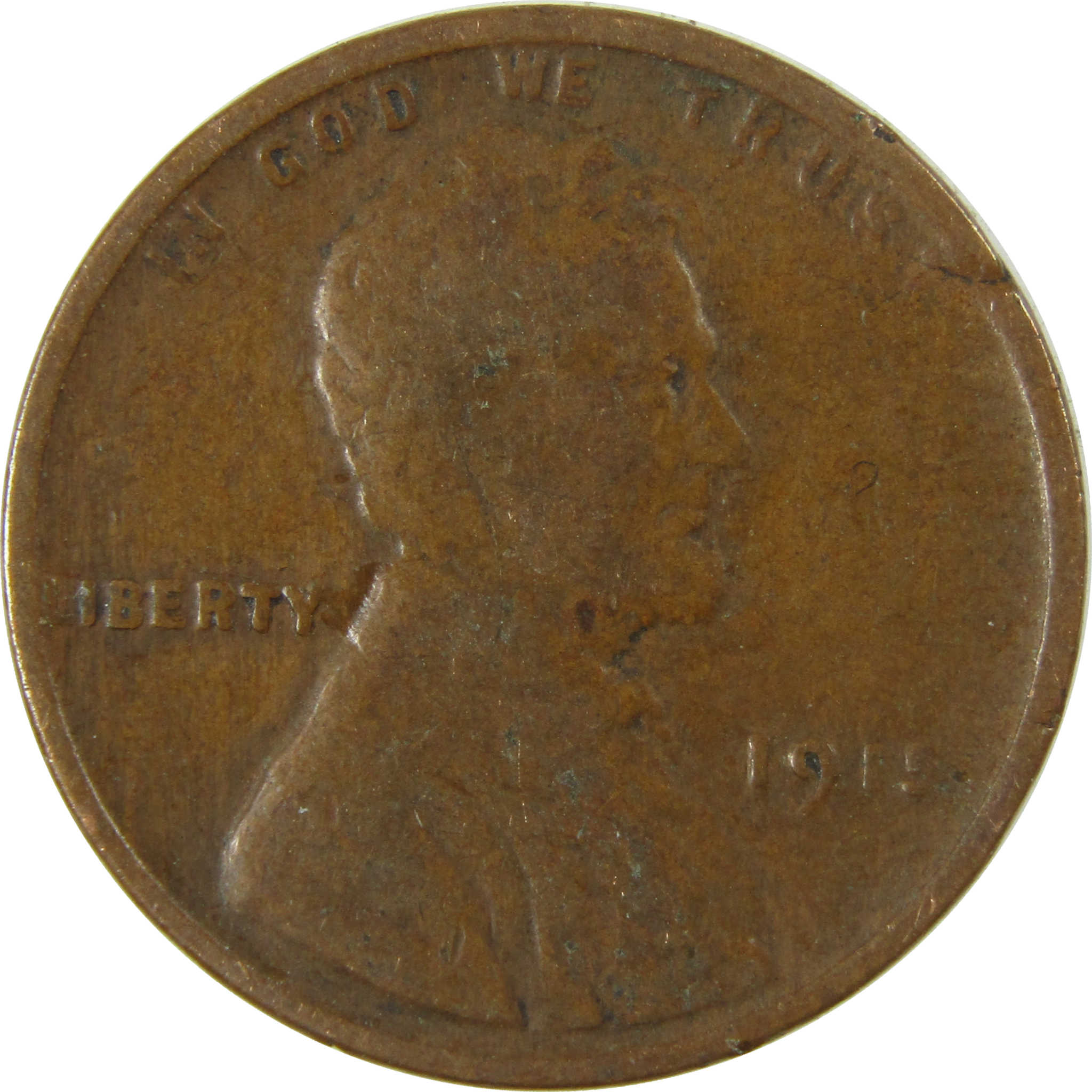 1915 Lincoln Wheat Cent G Good Penny 1c Coin Collectible SKU:I27167