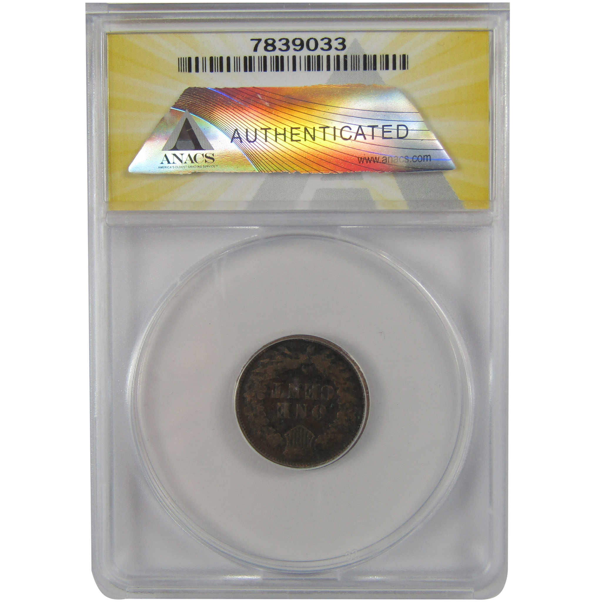 1874 Indian Head Cent F 12 Details ANACS Penny 1c Coin SKU:I22275