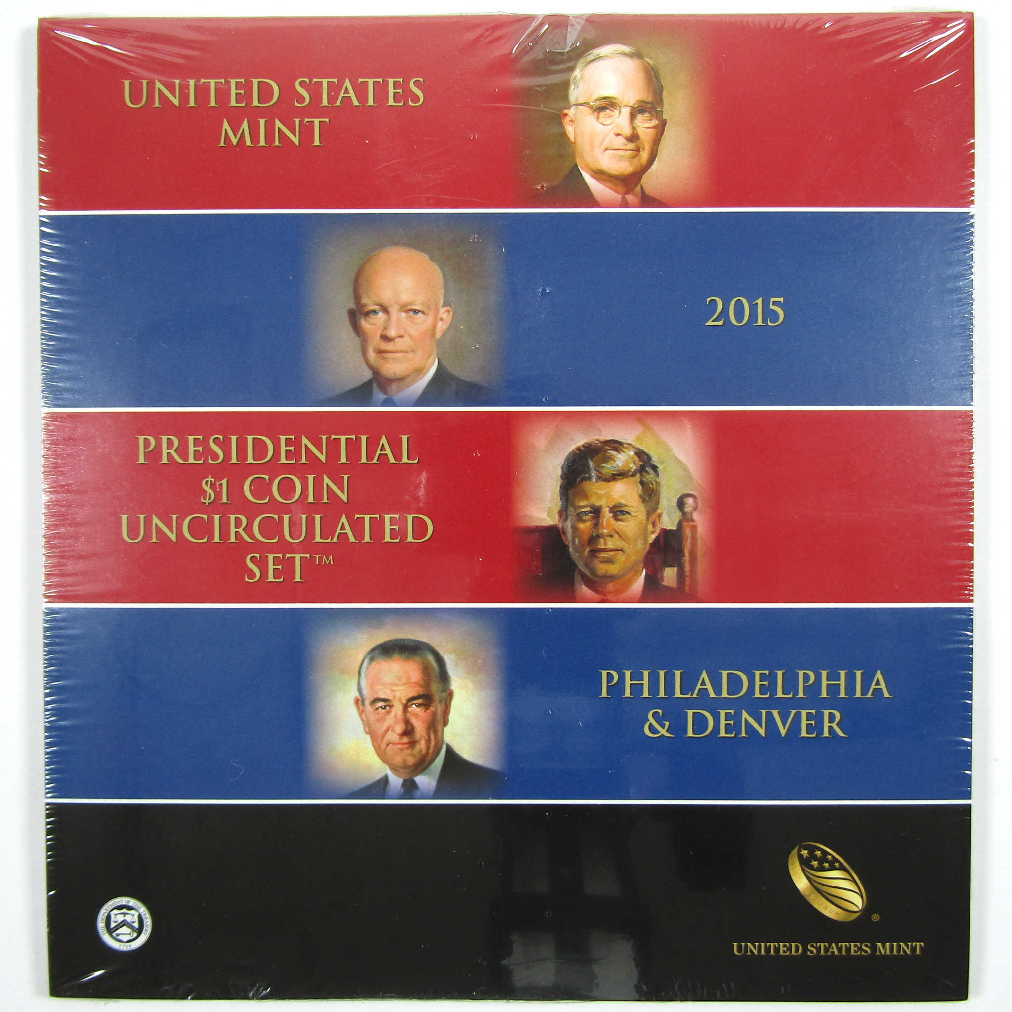 2015 P&D Presidential Dollar $1 Coin Uncirculated Set OGP SKU:CPC3898