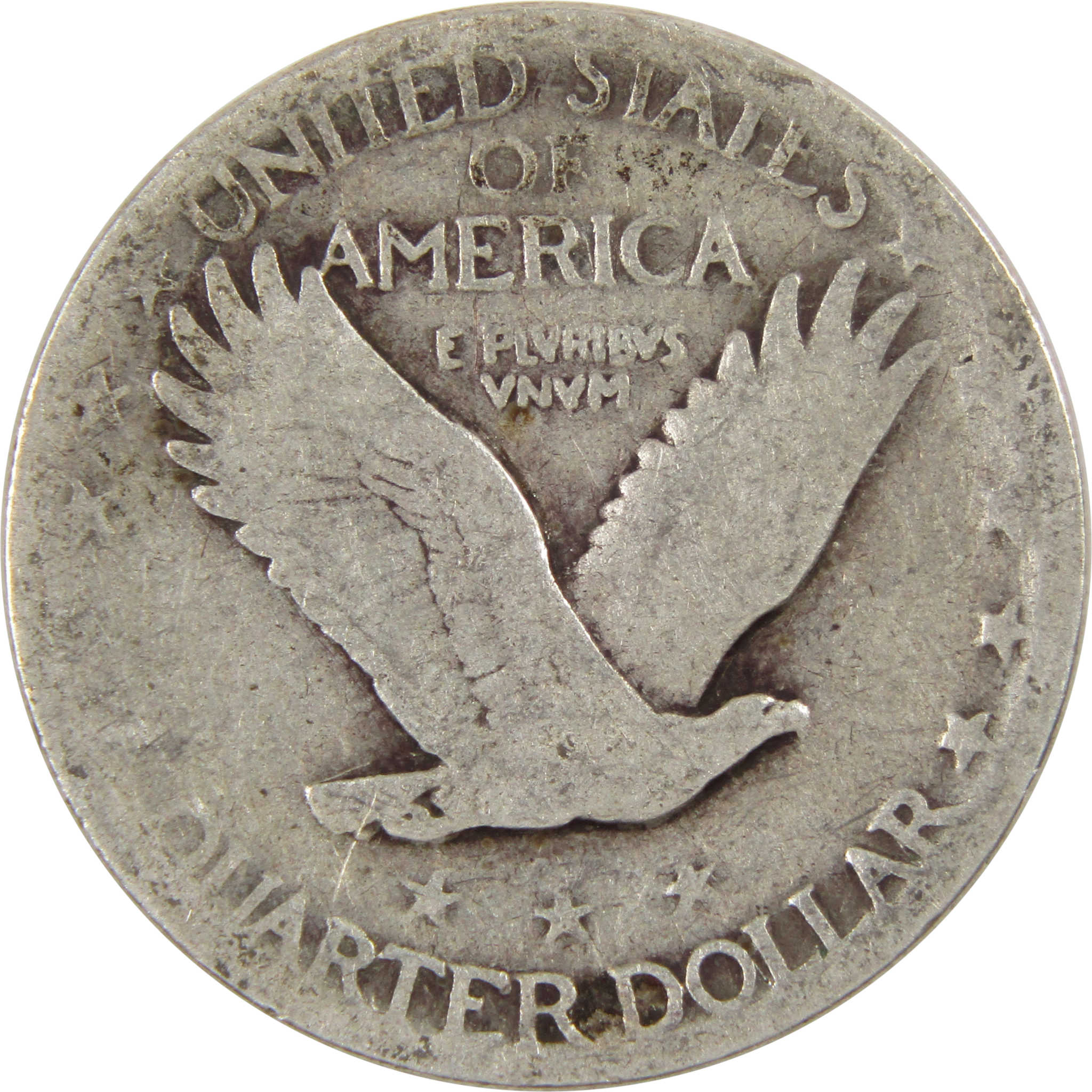 1925 Standing Liberty Quarter AG About Good 90% Silver 25c Coin