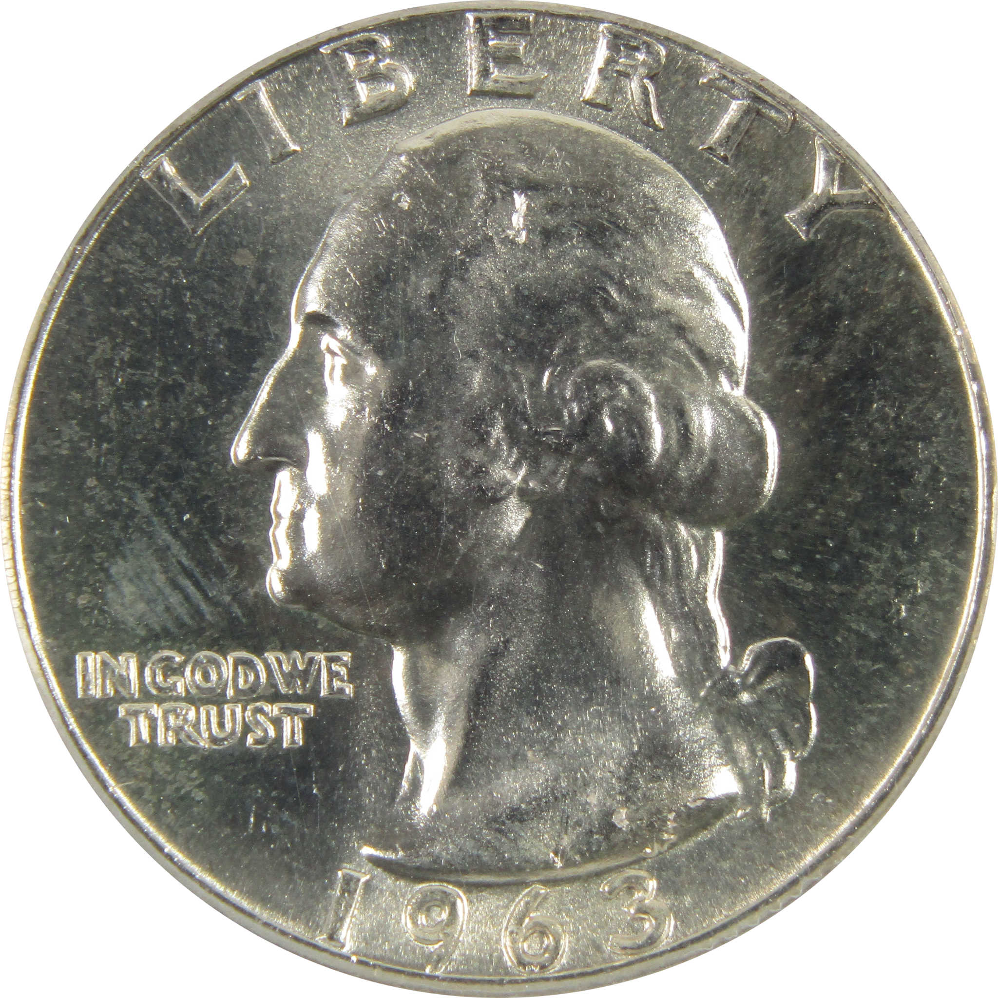 1963 Washington Quarter MS 65 ANACS 90% Silver 25c Unc SKU:CPC4230