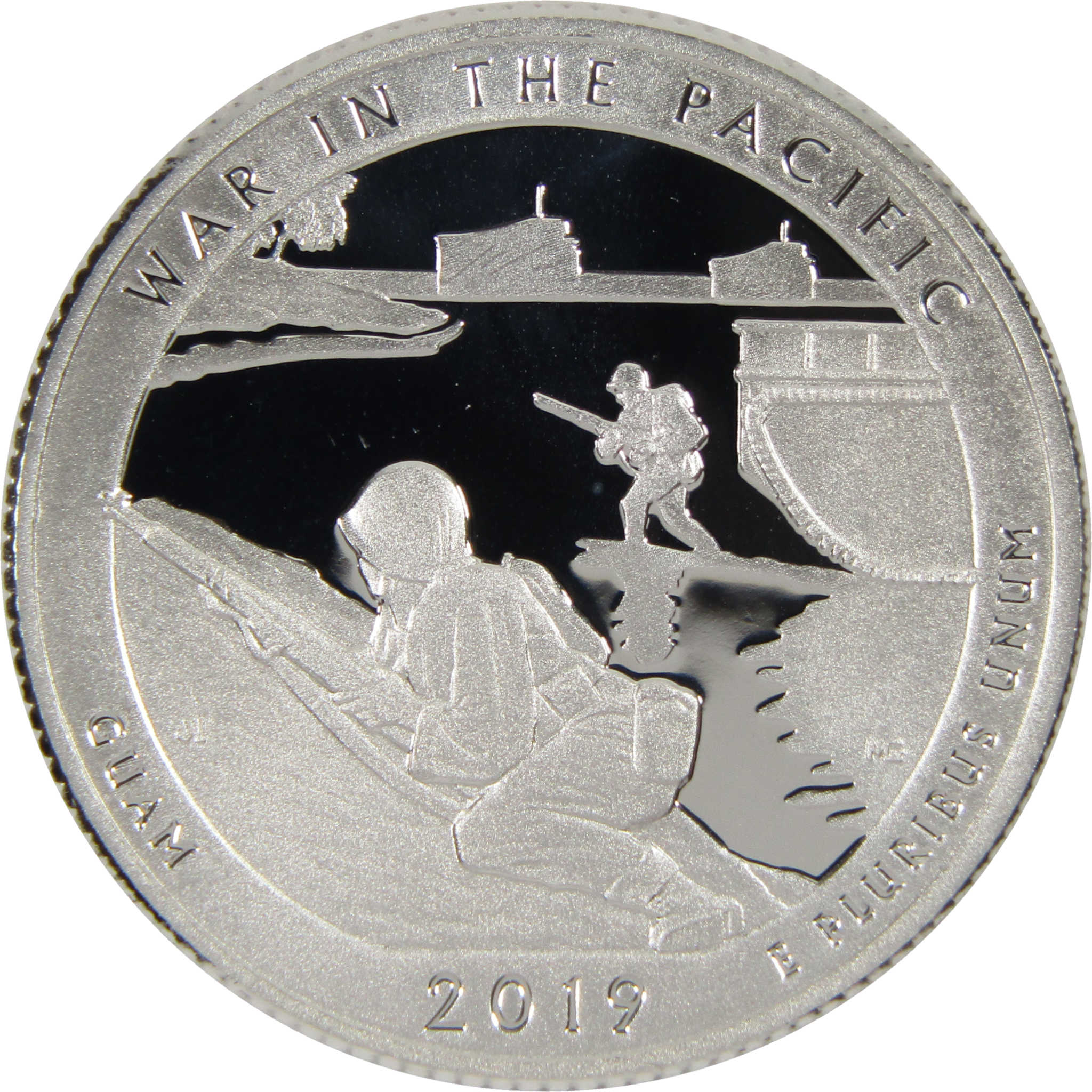 2019 S War in the Pacific National Park Quarter Silver 25c Proof Coin