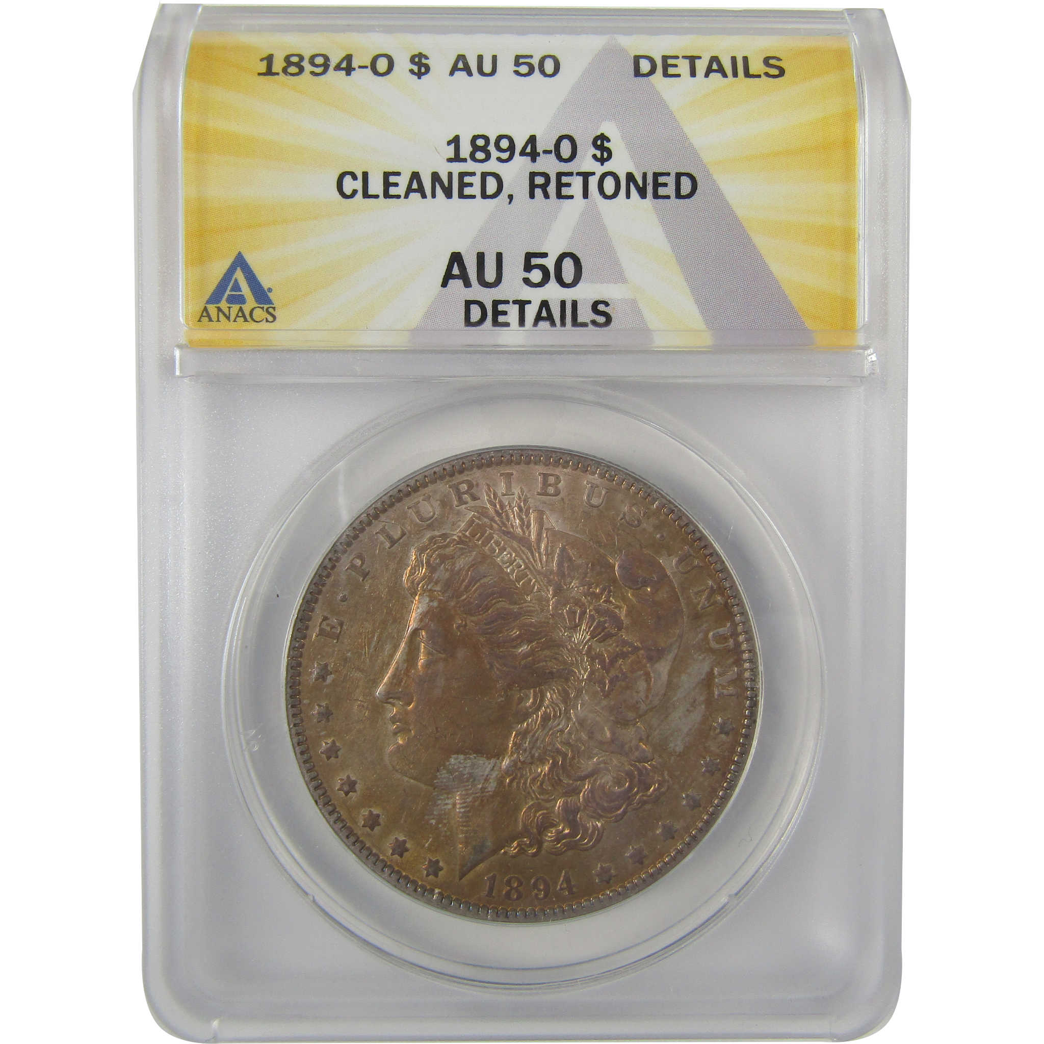 1894 O Morgan Dollar AU 50 Details ANACS Silver $1 Coin SKU:I19346 - Morgan coin - Morgan silver dollar - Morgan silver dollar for sale - Profile Coins &amp; Collectibles