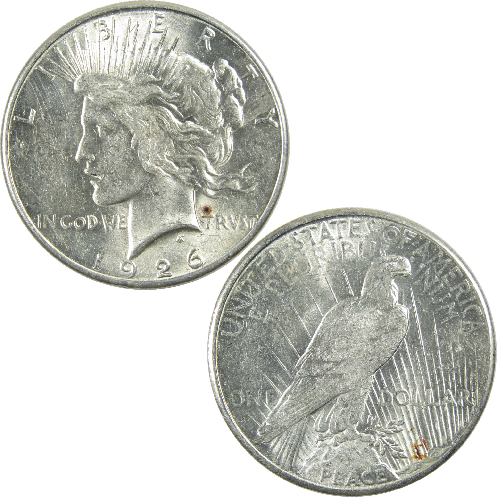 1926 S Peace Dollar AU About Uncirculated Silver $1 Coin SKU:I12836