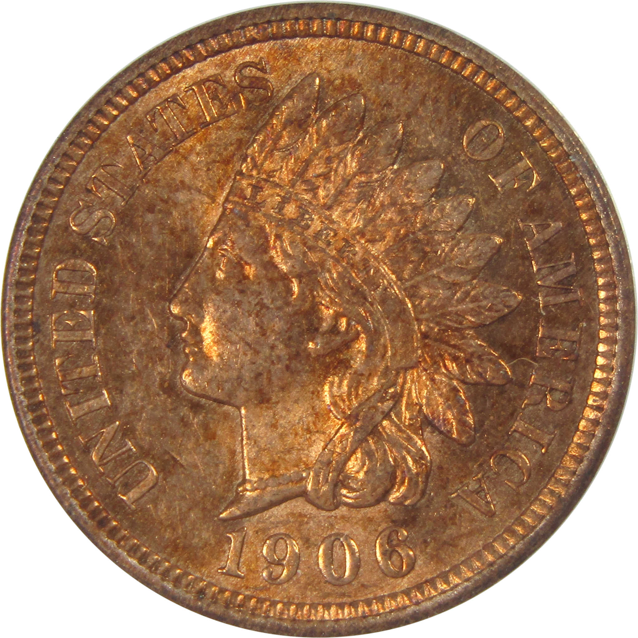 1906 Indian Head Cent MS 60 Details ANACS Penny 1c Coin SKU:I16087