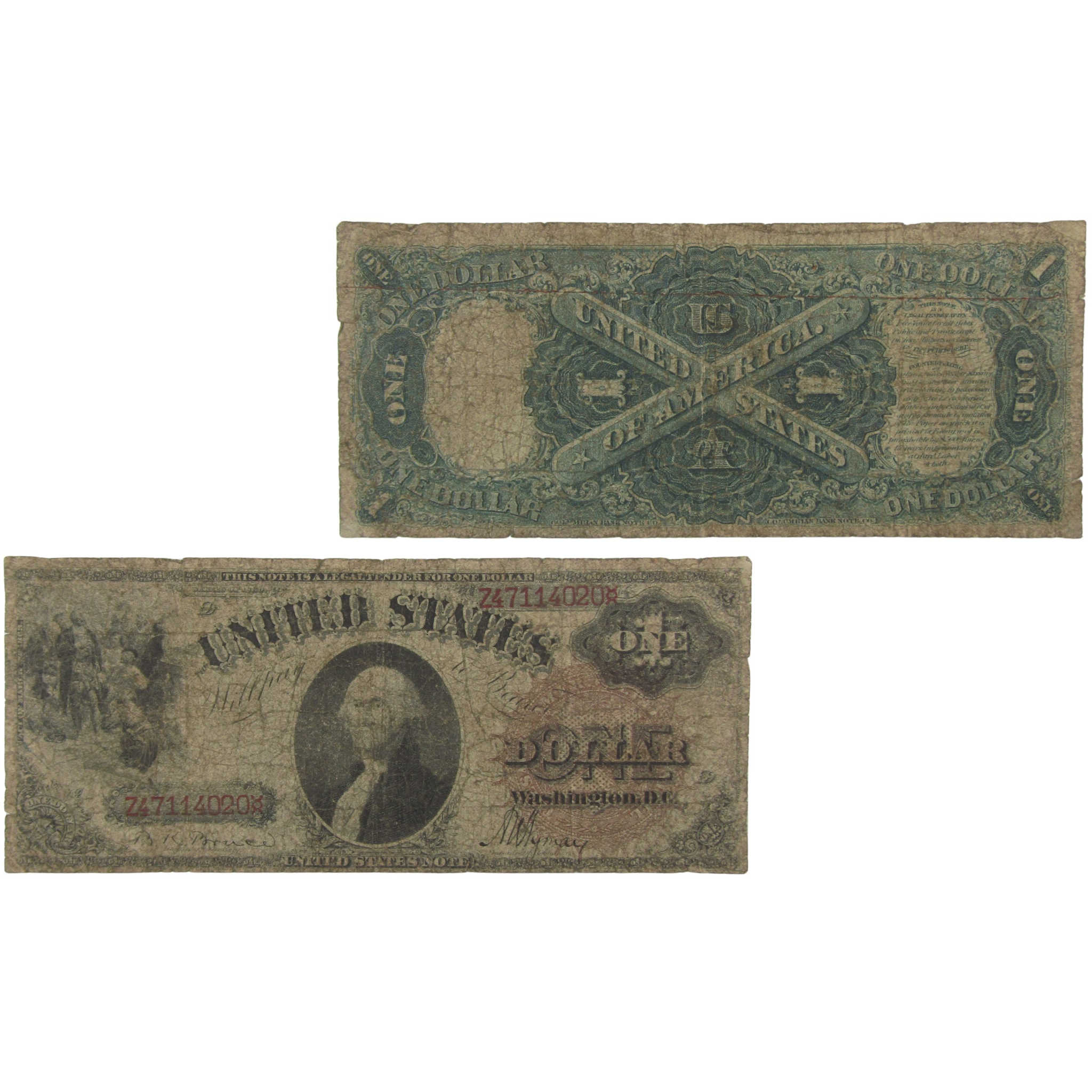 1880 $1 Large Size Legal Tender Note Fr 30 G Good Currency Collectible