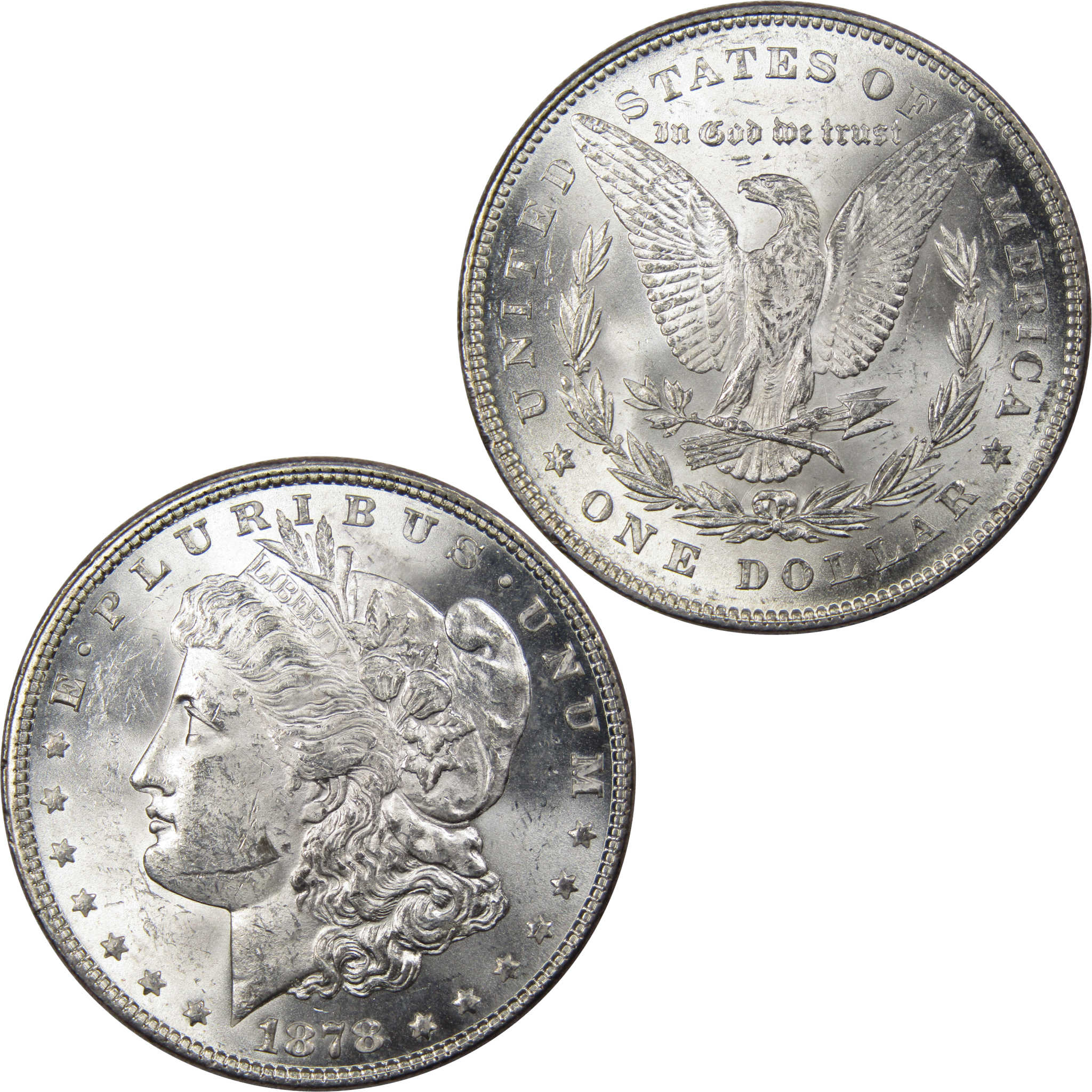 1878 7TF Rev 78 Morgan Dollar Uncirculated Mint State Silver SKU:I1652 - Morgan coin - Morgan silver dollar - Morgan silver dollar for sale - Profile Coins &amp; Collectibles