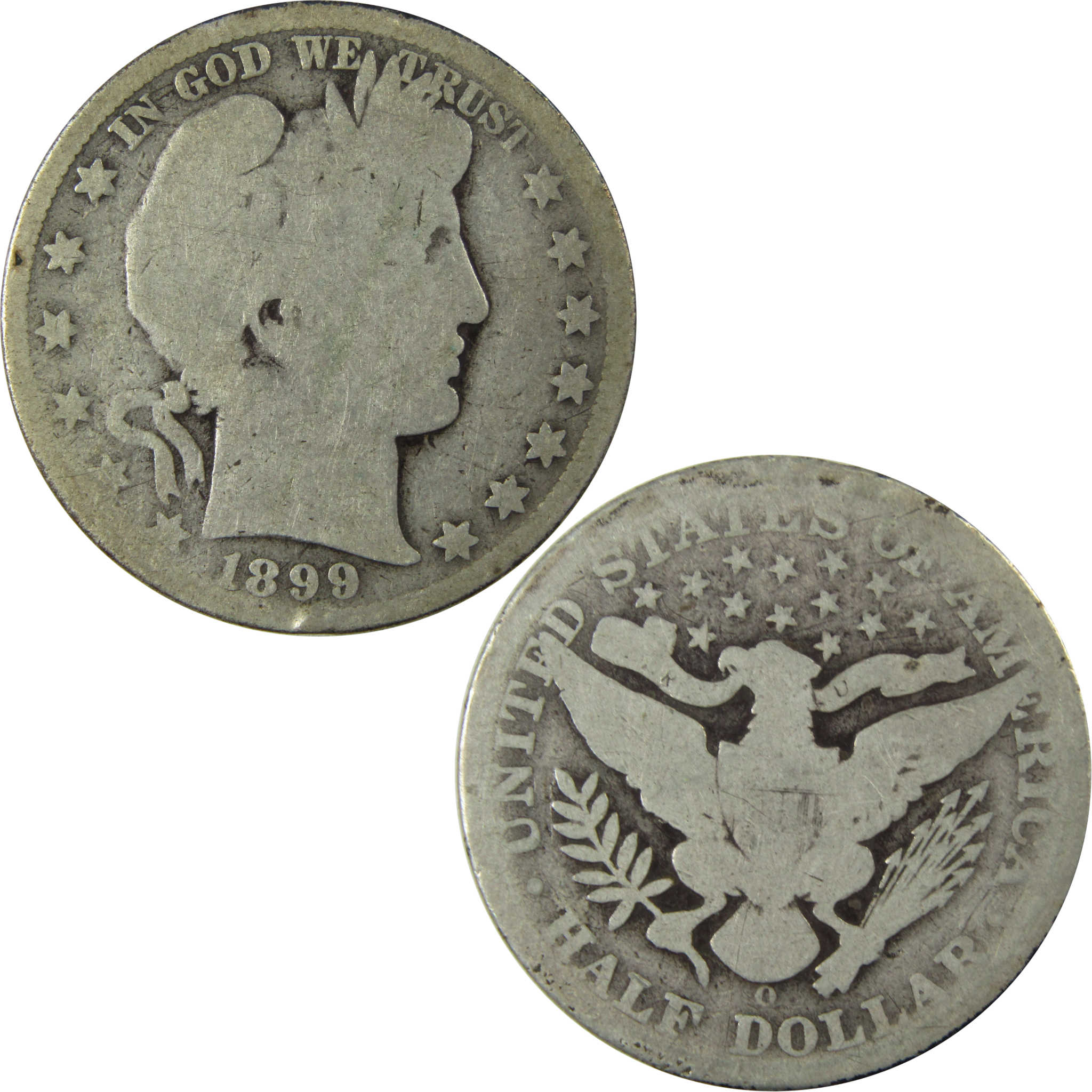 1899 O Barber Silver Half Dollar AG About Good 50c Coin SKU:I25960