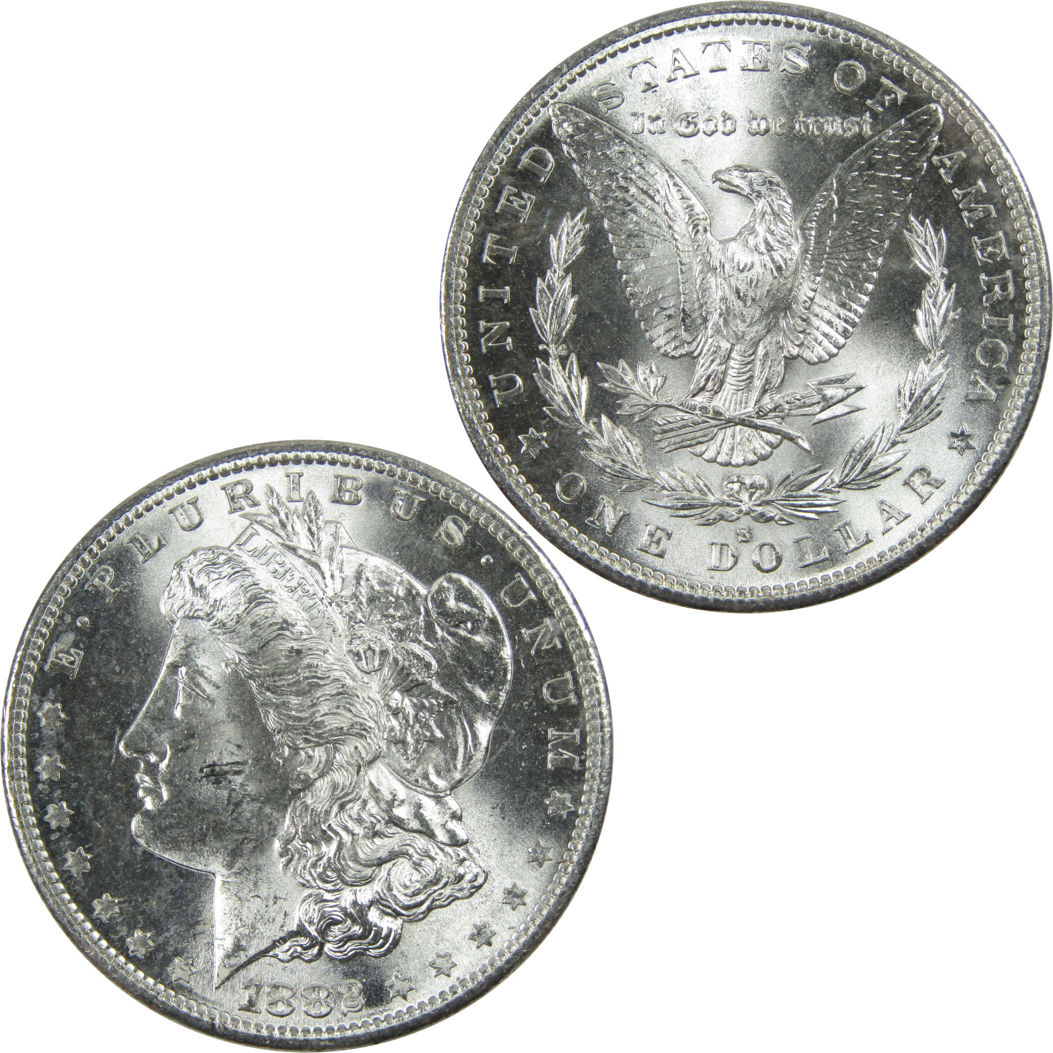 1882 S Morgan Dollar Uncirculated Silver $1 Coin SKU:I13456 - Morgan coin - Morgan silver dollar - Morgan silver dollar for sale - Profile Coins &amp; Collectibles