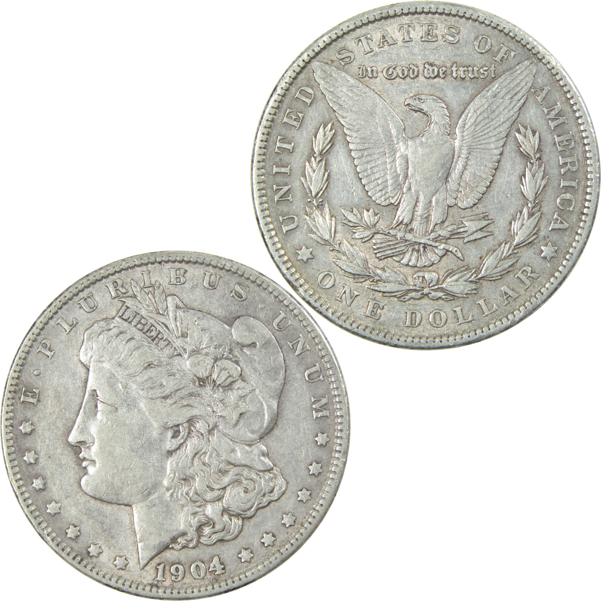 1904 Morgan Dollar XF EF Extremely Fine Silver $1 Coin SKU:I13941 - Morgan coin - Morgan silver dollar - Morgan silver dollar for sale - Profile Coins &amp; Collectibles