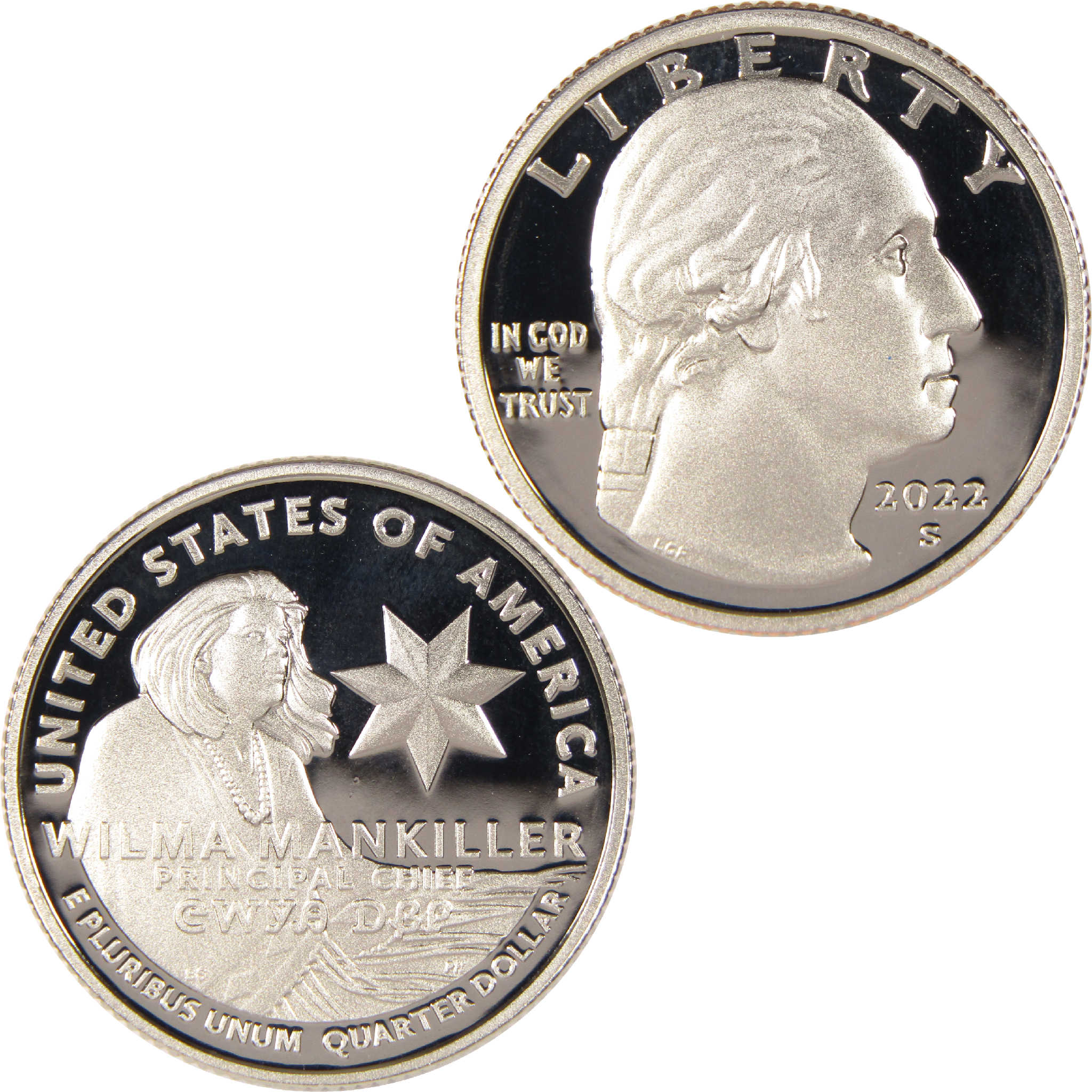 2022 S Wilma Mankiller American Women Quarter Clad 25c Proof Coin