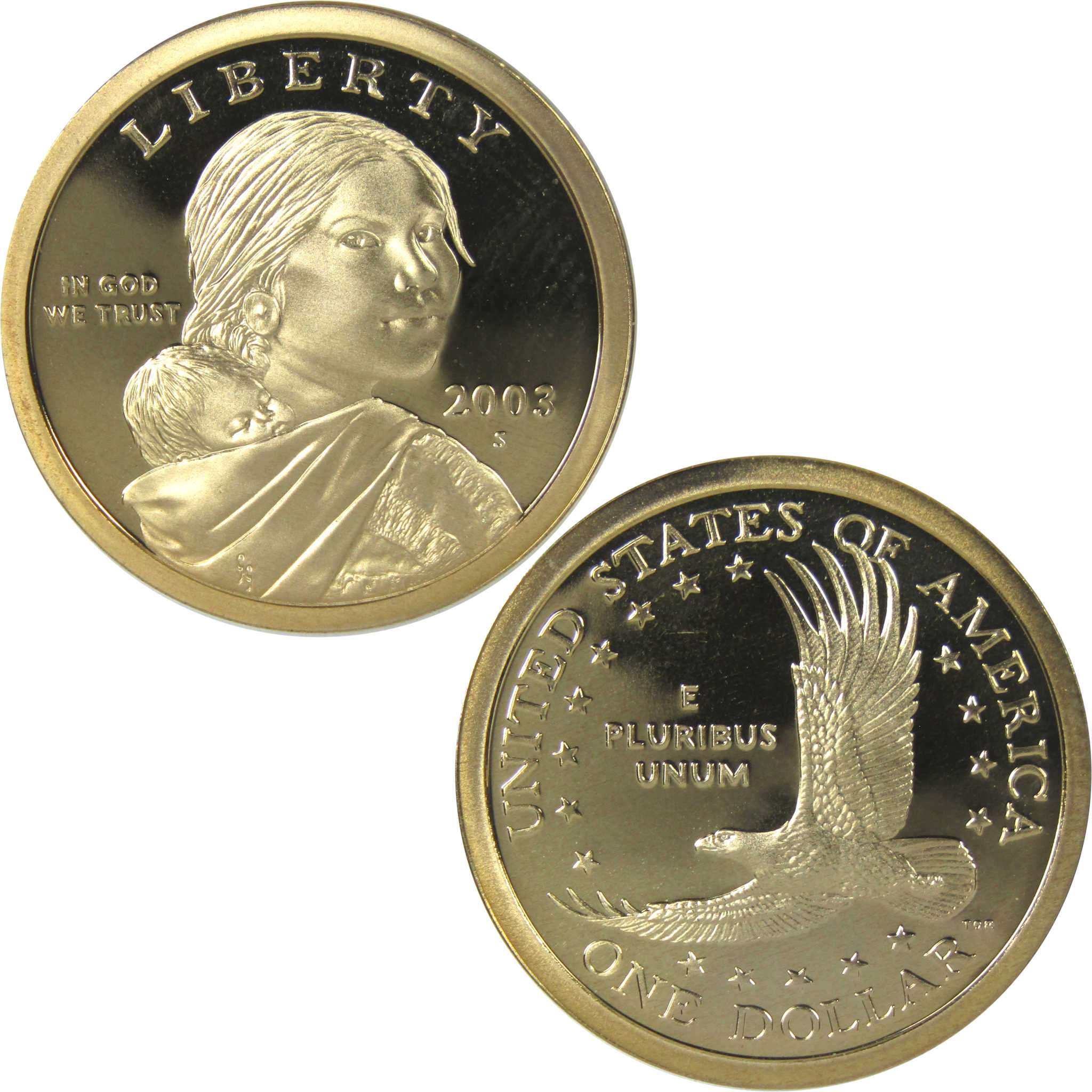 2003 S Sacagawea Native American Dollar Choice Proof $1 Coin