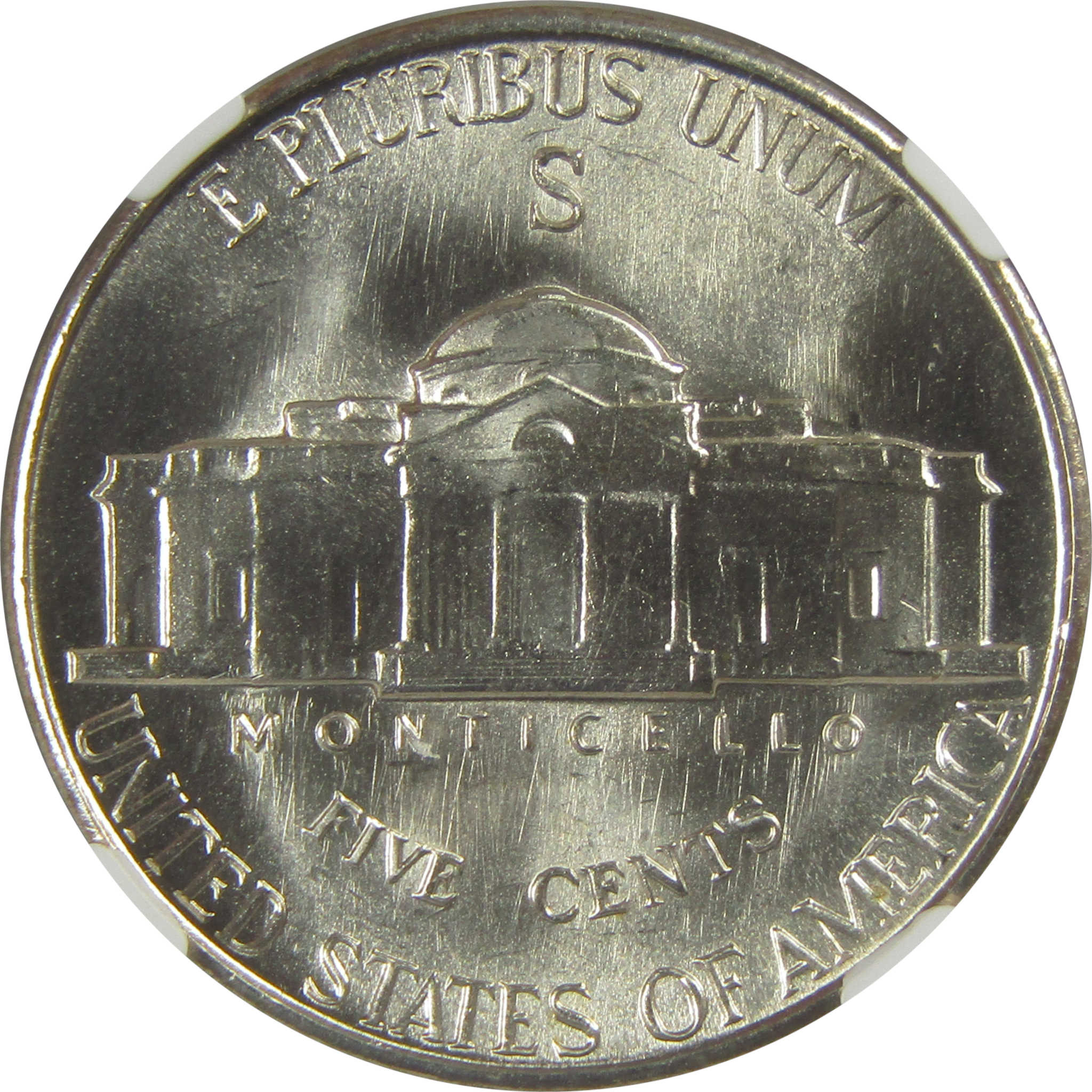 1943 S Jefferson Nickel MS 66 NGC Silver Bag Fragment SKU:I20310