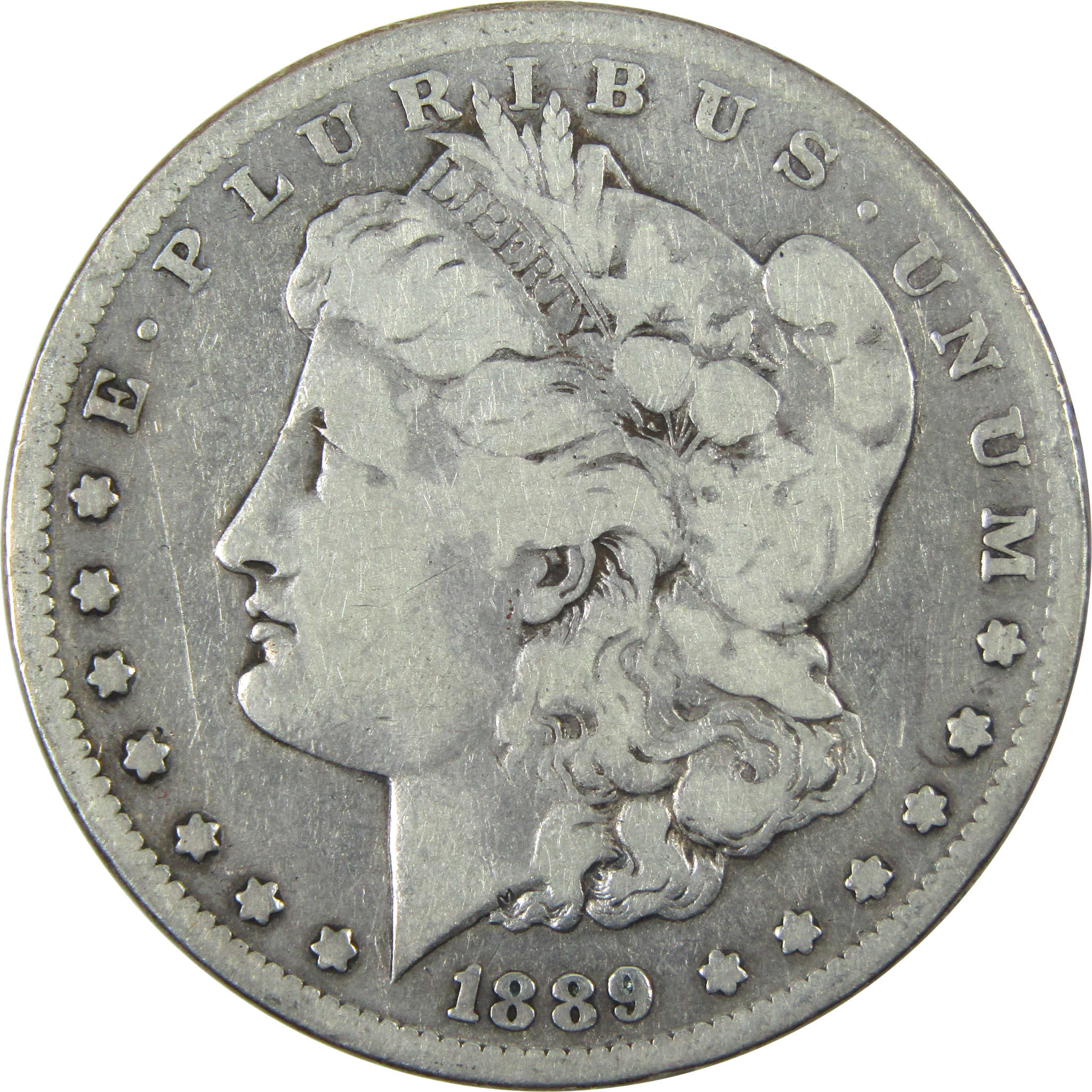 1889 CC Morgan Dollar VG Very Good Details Silver $1 Coin SKU:I14805 - Morgan coin - Morgan silver dollar - Morgan silver dollar for sale - Profile Coins &amp; Collectibles