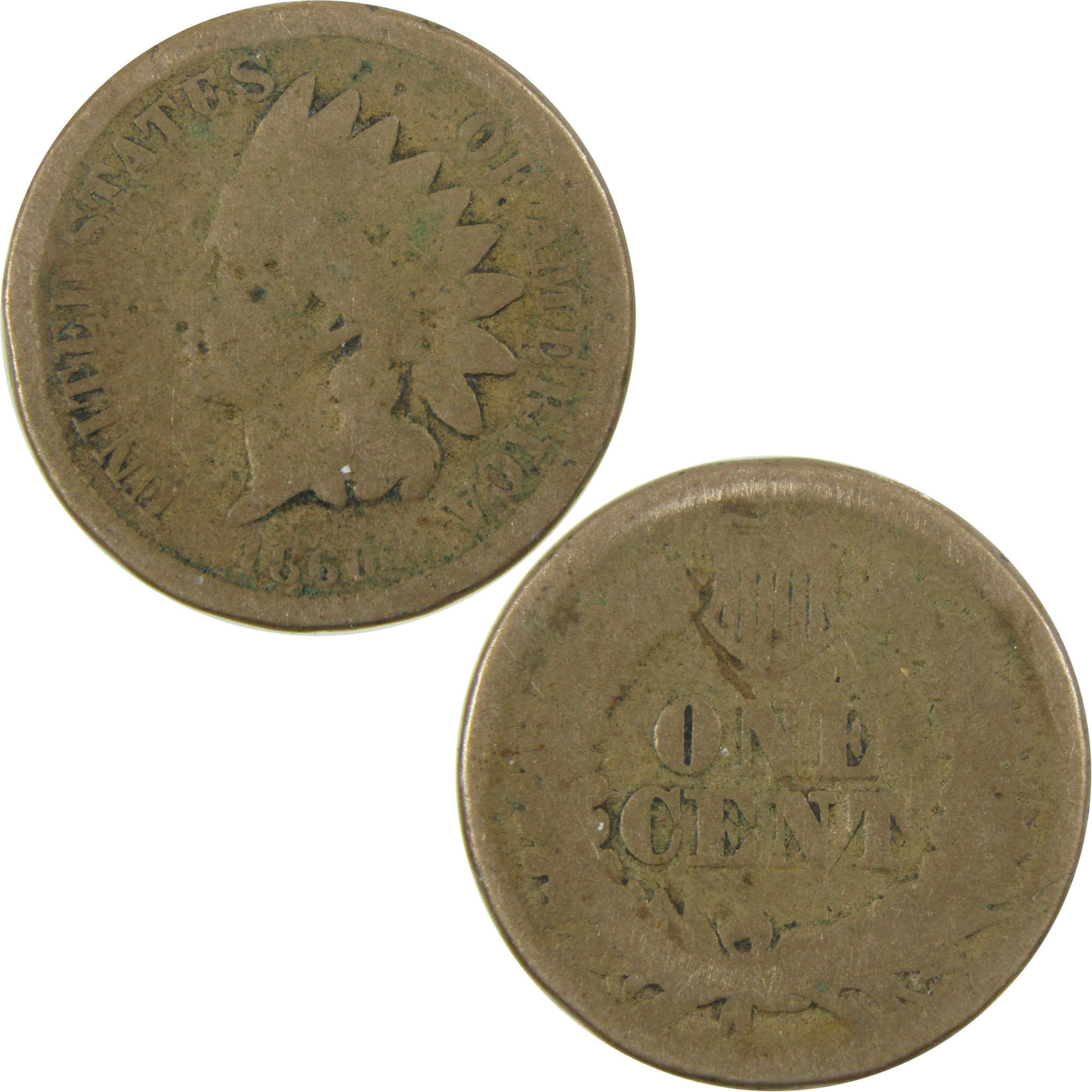1860 Indian Head Cent AG About Good Penny 1c Coin SKU:CP1221