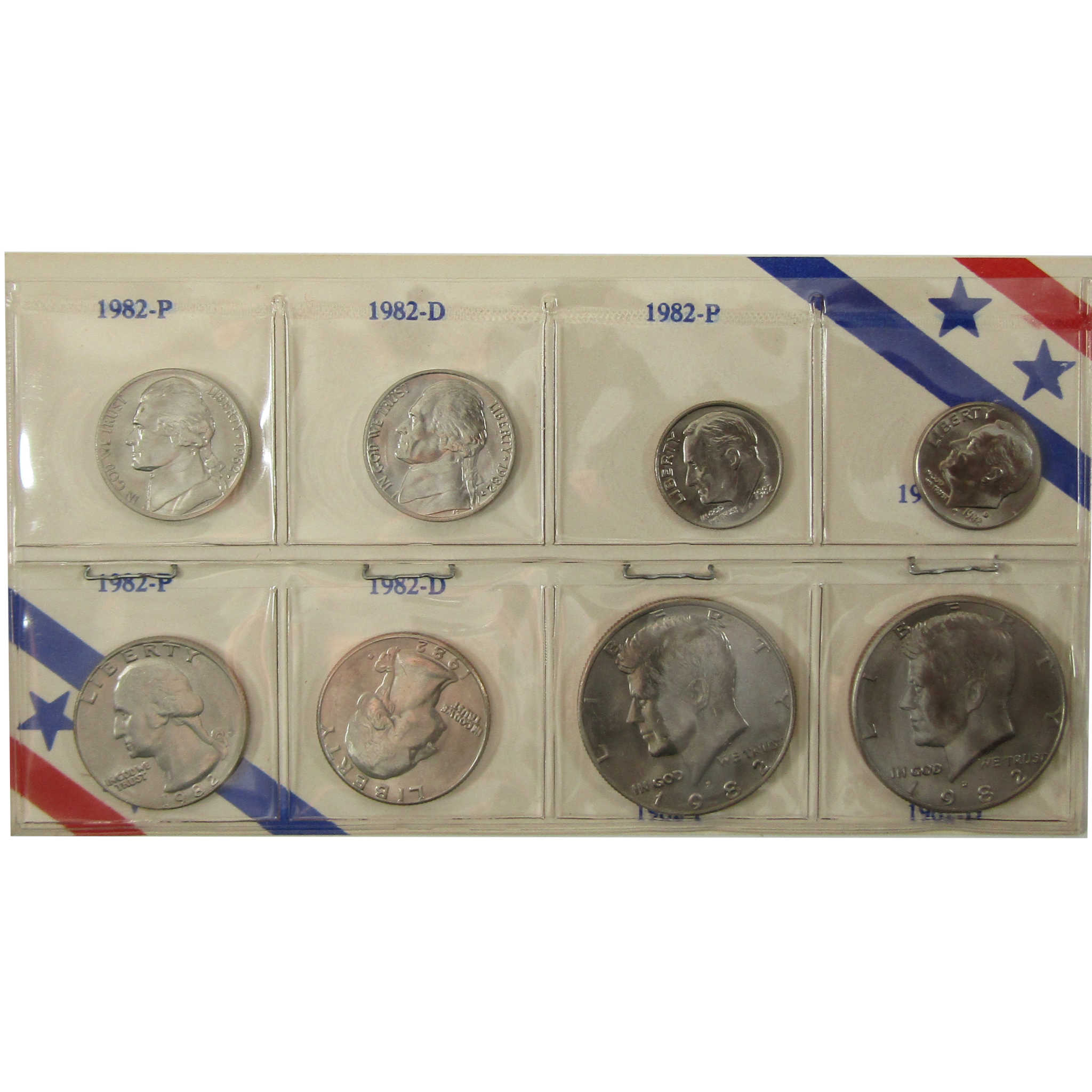 1982 P&D Unofficial 15-Coin Uncirculated Mint Set SKU:I28192