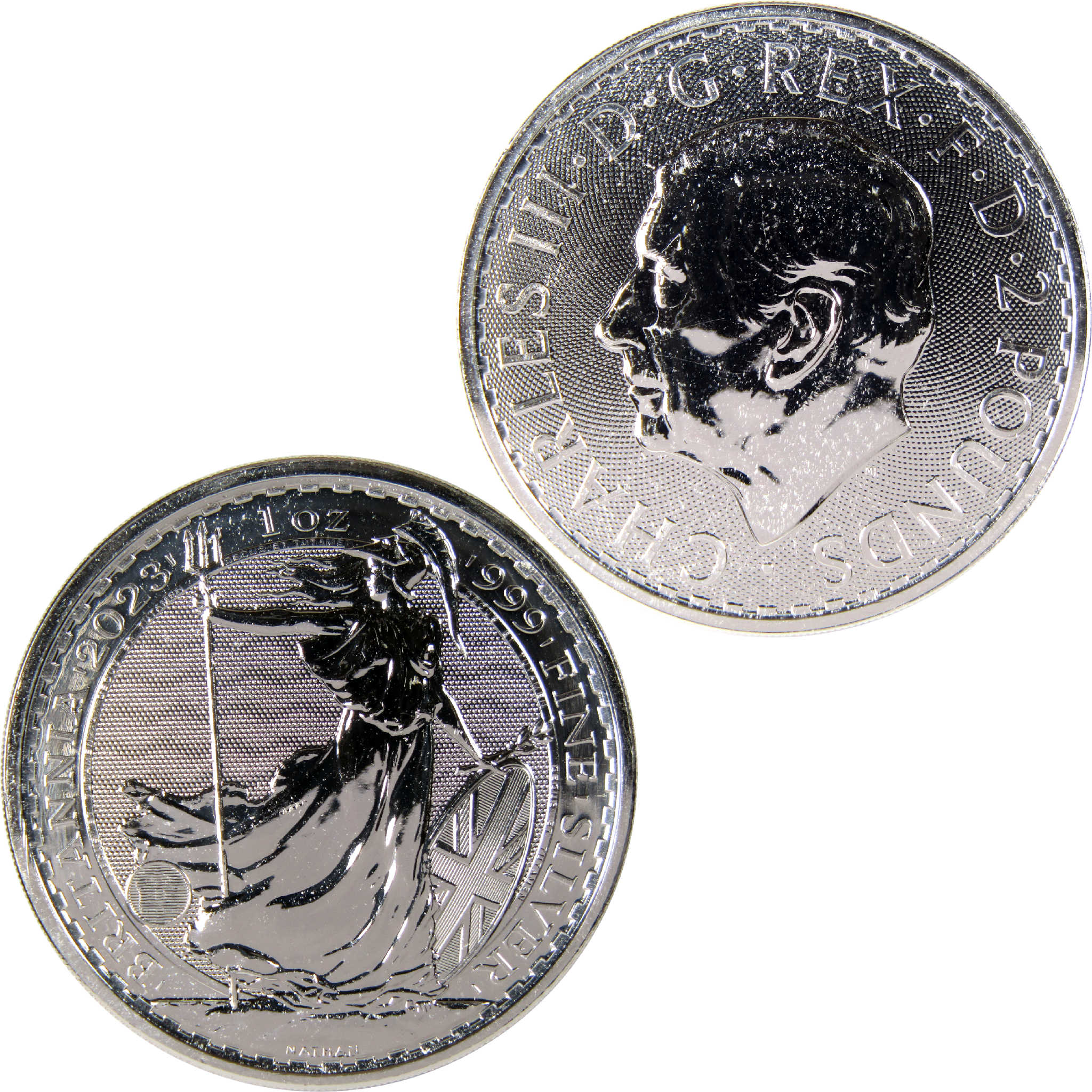 2023 UK Britannia BU Unc 1 oz .999 Silver Bullion £2 Coin SKU:I11629
