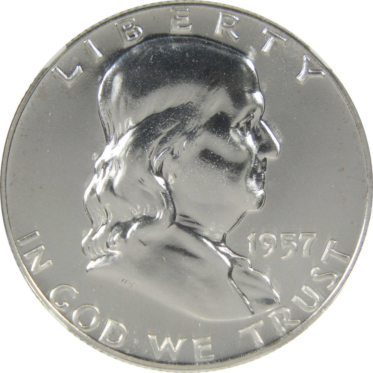 1957 Franklin Silver Half Dollar PF 68 NGC Proof 50c Coin SKU:I28813