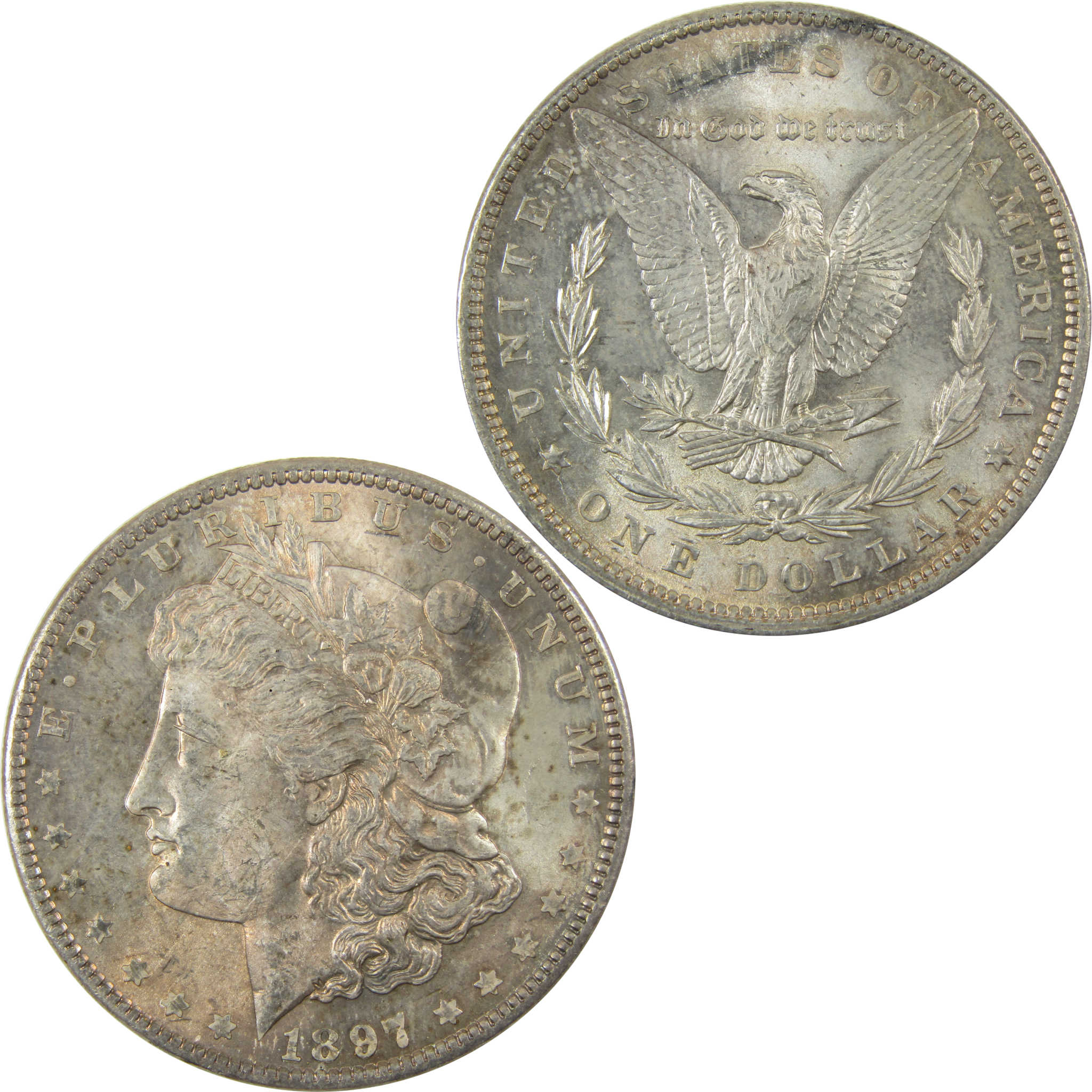 1897 VAM-6A Pitted Reverse Morgan Silver Dollar Unc SKU:CP1401 - Morgan coin - Morgan silver dollar - Morgan silver dollar for sale - Profile Coins &amp; Collectibles