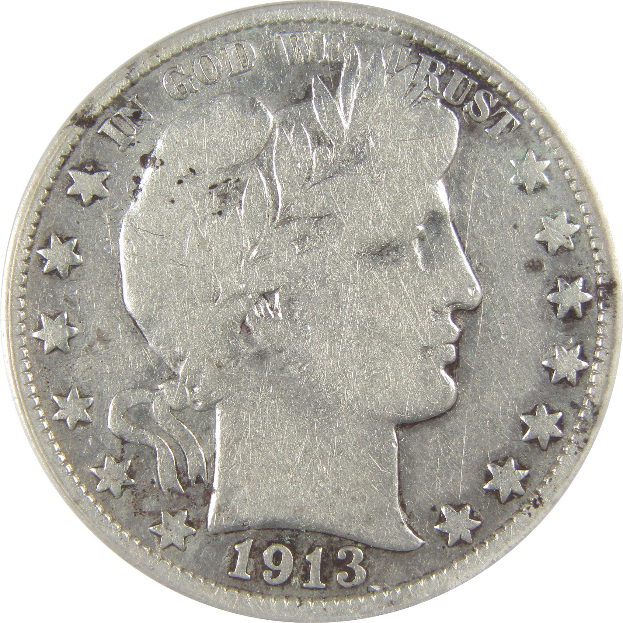 1913 Barber Half Dollar VG 8 Details ANACS Silver 50c Coin SKU:I20122