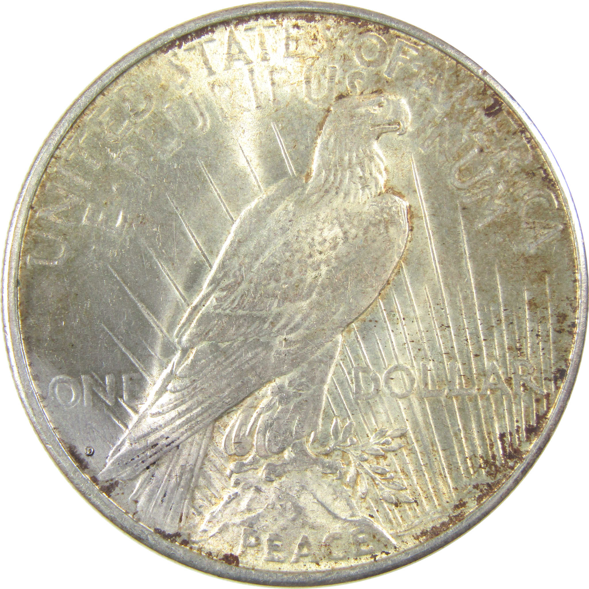 1934 D Peace Dollar Uncirculated Details Silver $1 Coin SKU:I19775